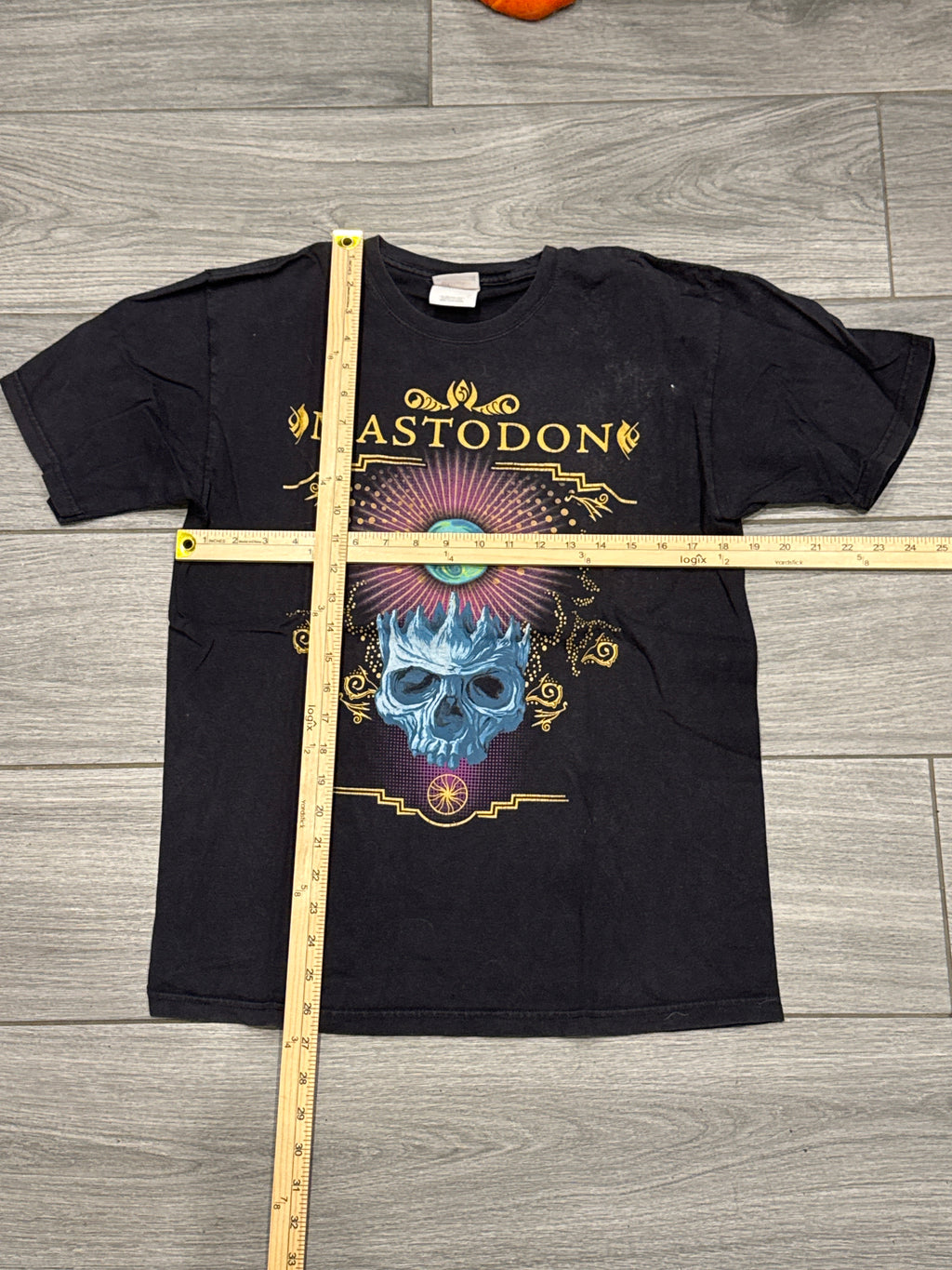 00s Mastadon Skull Metal Band Brent Hinds Black T-Shirt Medium