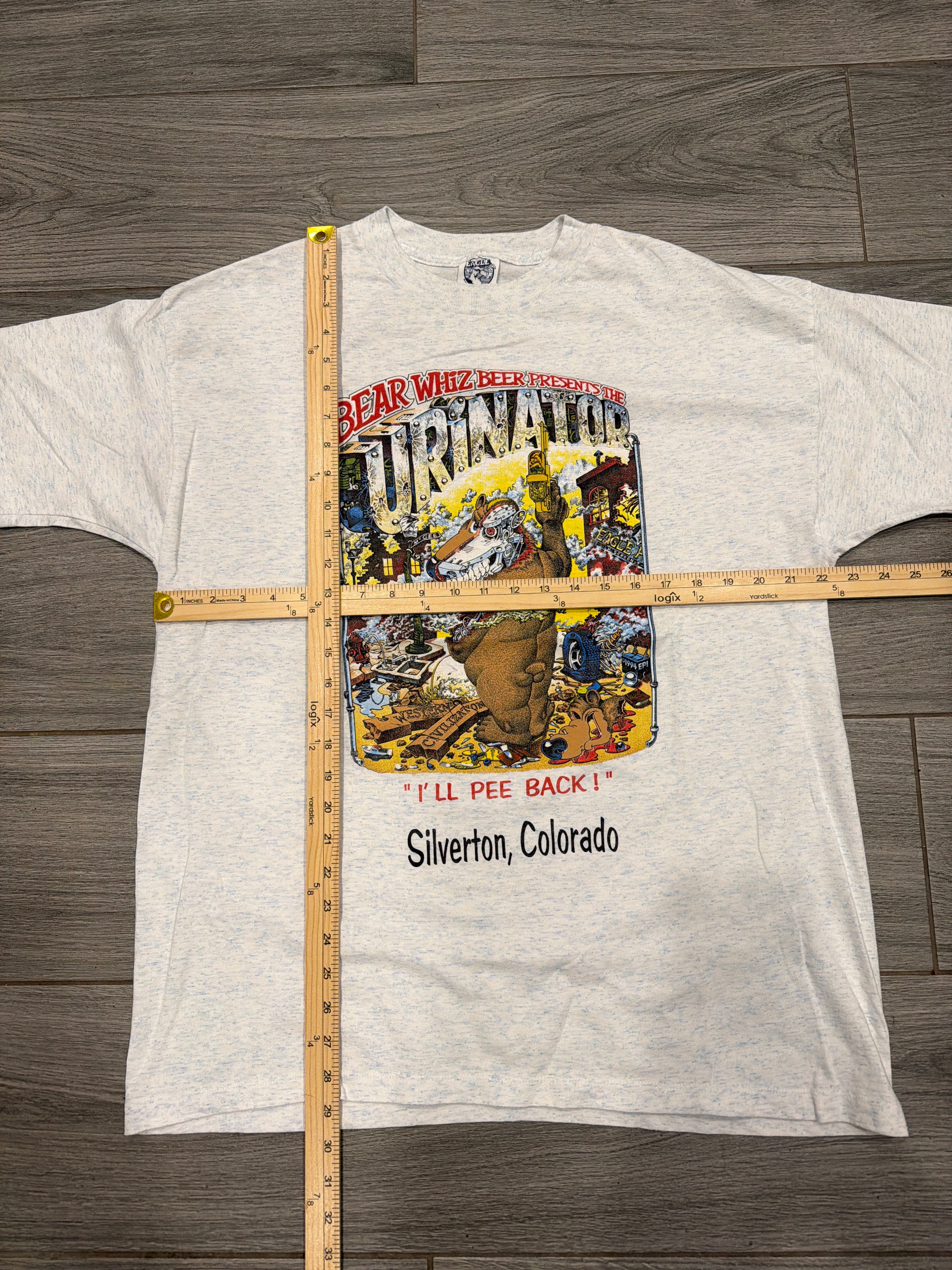 Bear Whiz Beer "Urinator" Terminator Parodie T-Shirt XL