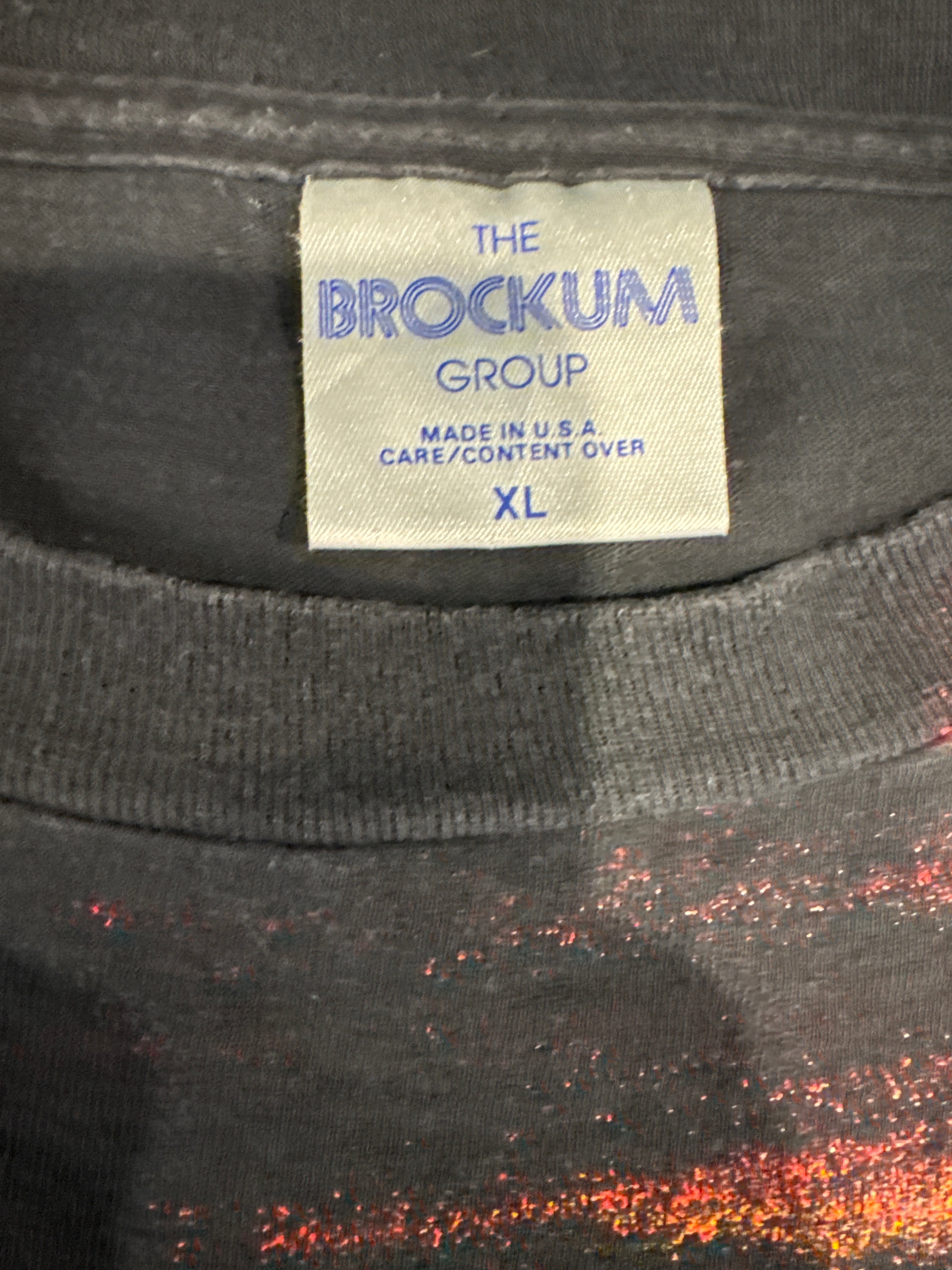 1991 Metallica Brockum AOP Metal Schwarzes T-Shirt XL