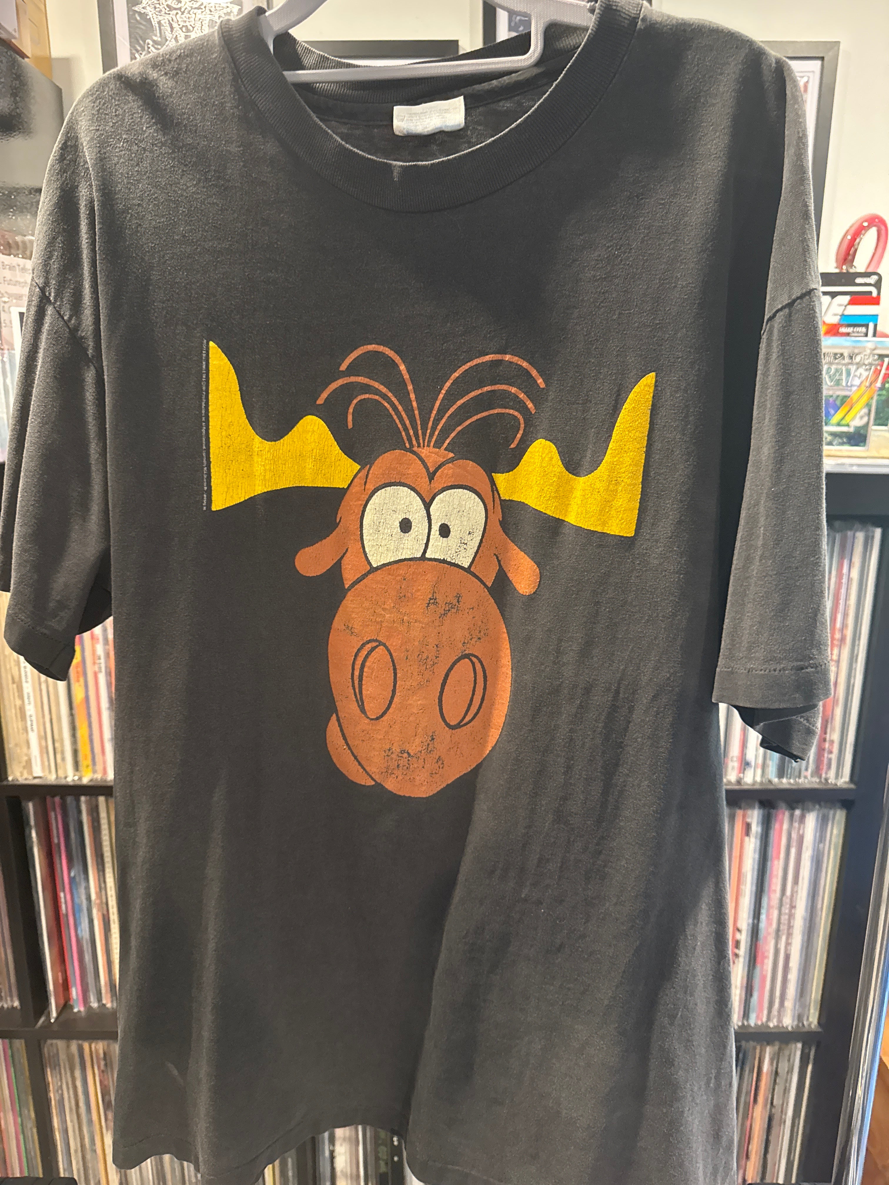 1993 Bullwinkle Taco Bell Greetings Taco Lovers XL Hanes Beefy Single Stitch