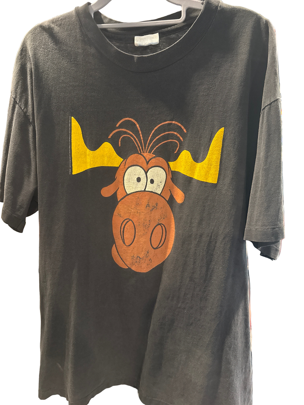 1993 Bullwinkle Taco Bell Greetings Taco Lovers Hanes Beefy Single Stitch XL