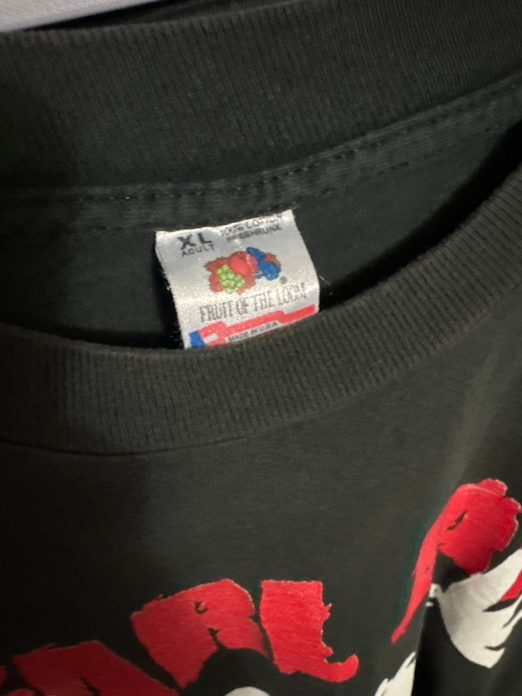 1993 Pearl Jam Alive Stick Double Sided FotL Vintage Black T-Shirt XL