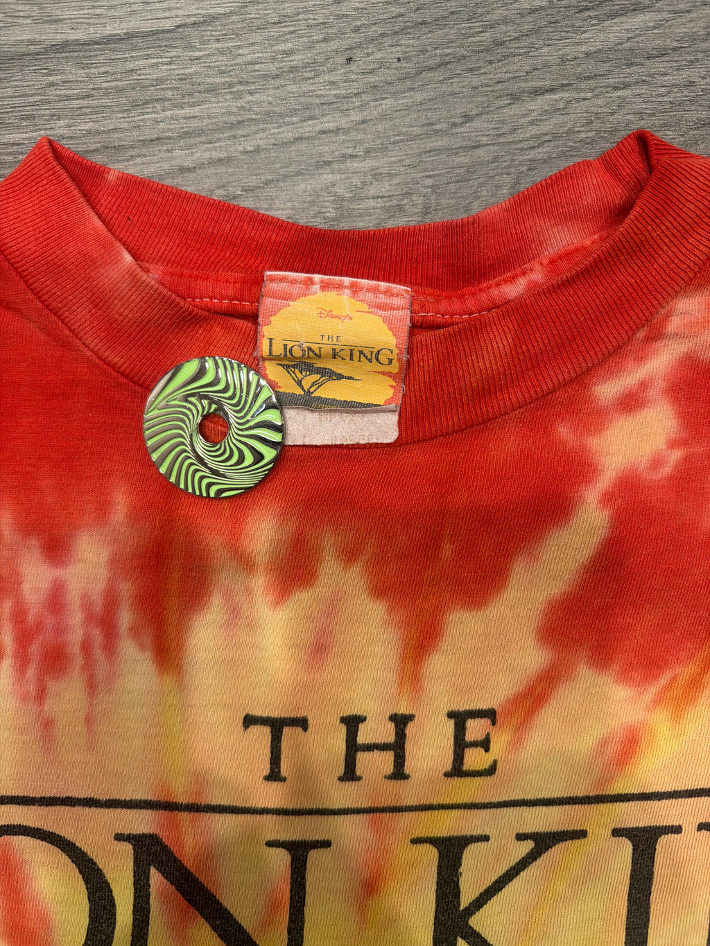 90s Disney The Lion King Sunset Tie Dye T-Shirt Large