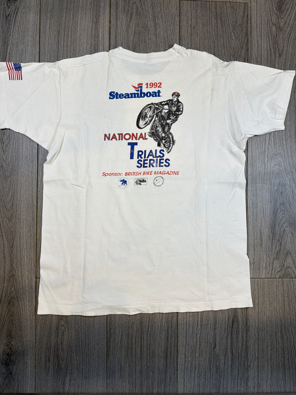 1992 Steamboat Motocross Vintage Iron National White T-Shirt XL