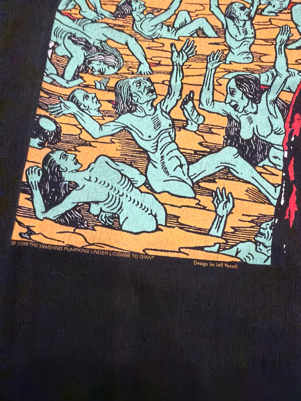 1999 Smashing Pumpkins The Arising Black Giant T-Shirt Large