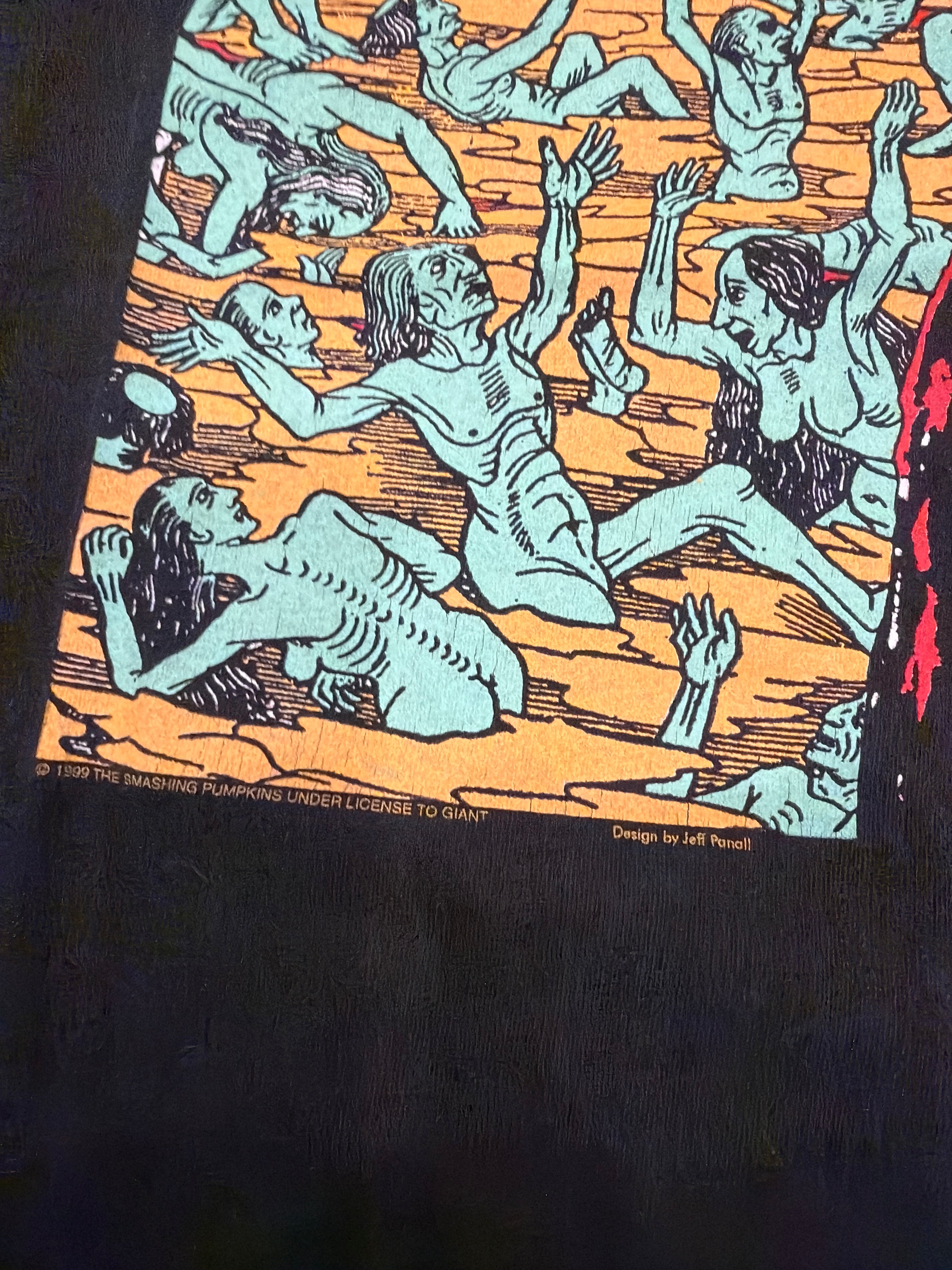 1999 Smashing Pumpkins The Arising Black Giant T-Shirt Large