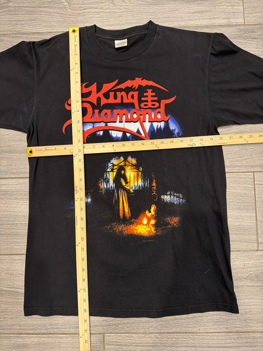 2003 King Diamond Abigail II Double Sided Black T-Shirt Large
