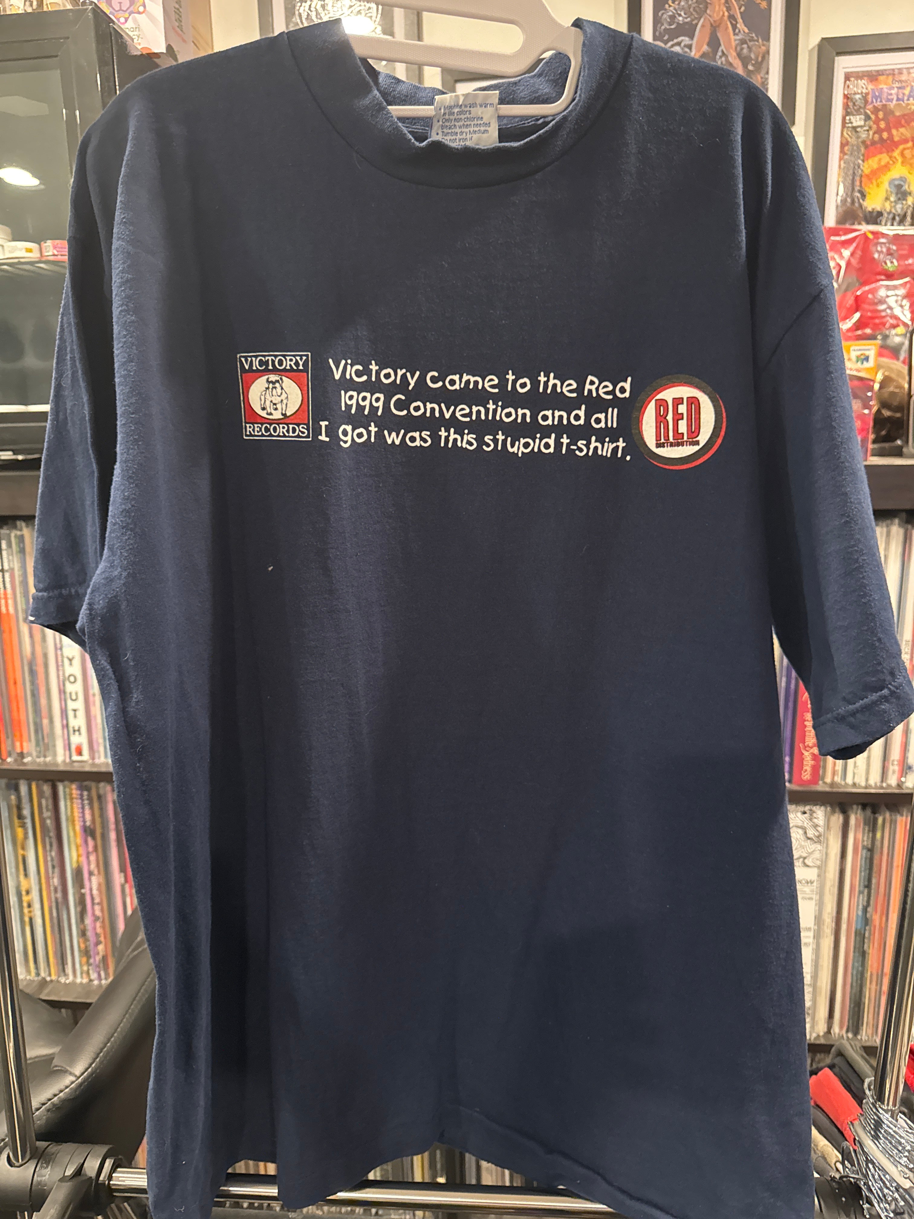 1999 Victory Records Red Convention Big Logo Allsport T-Shirt XL