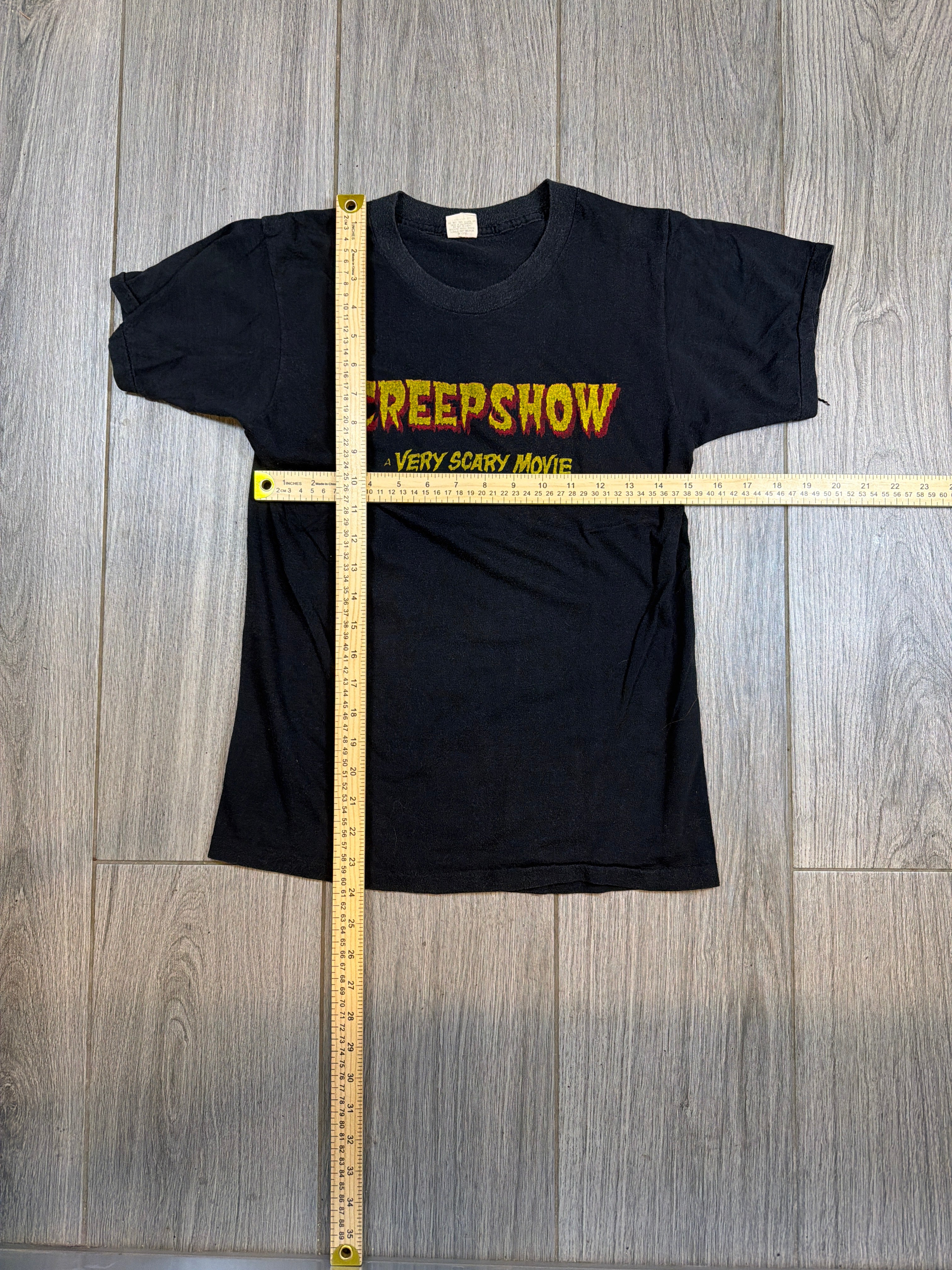 Creepshow Screen Stars 1982 Romero Film-Promo Schwarzes T-Shirt Medium