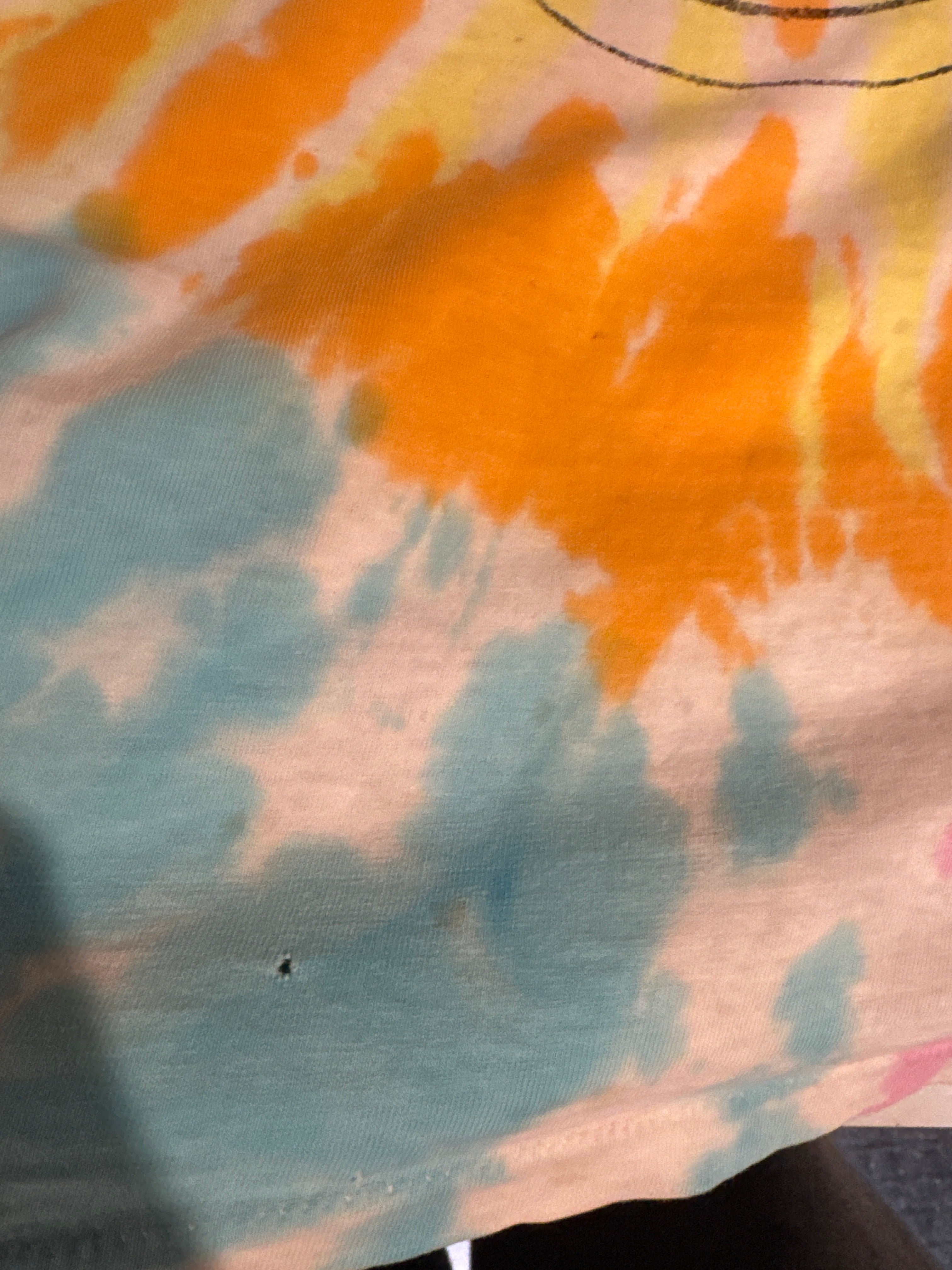 90s Pink Floyd Handshake The Wall Tie Dye Faded T-Shirt Medium