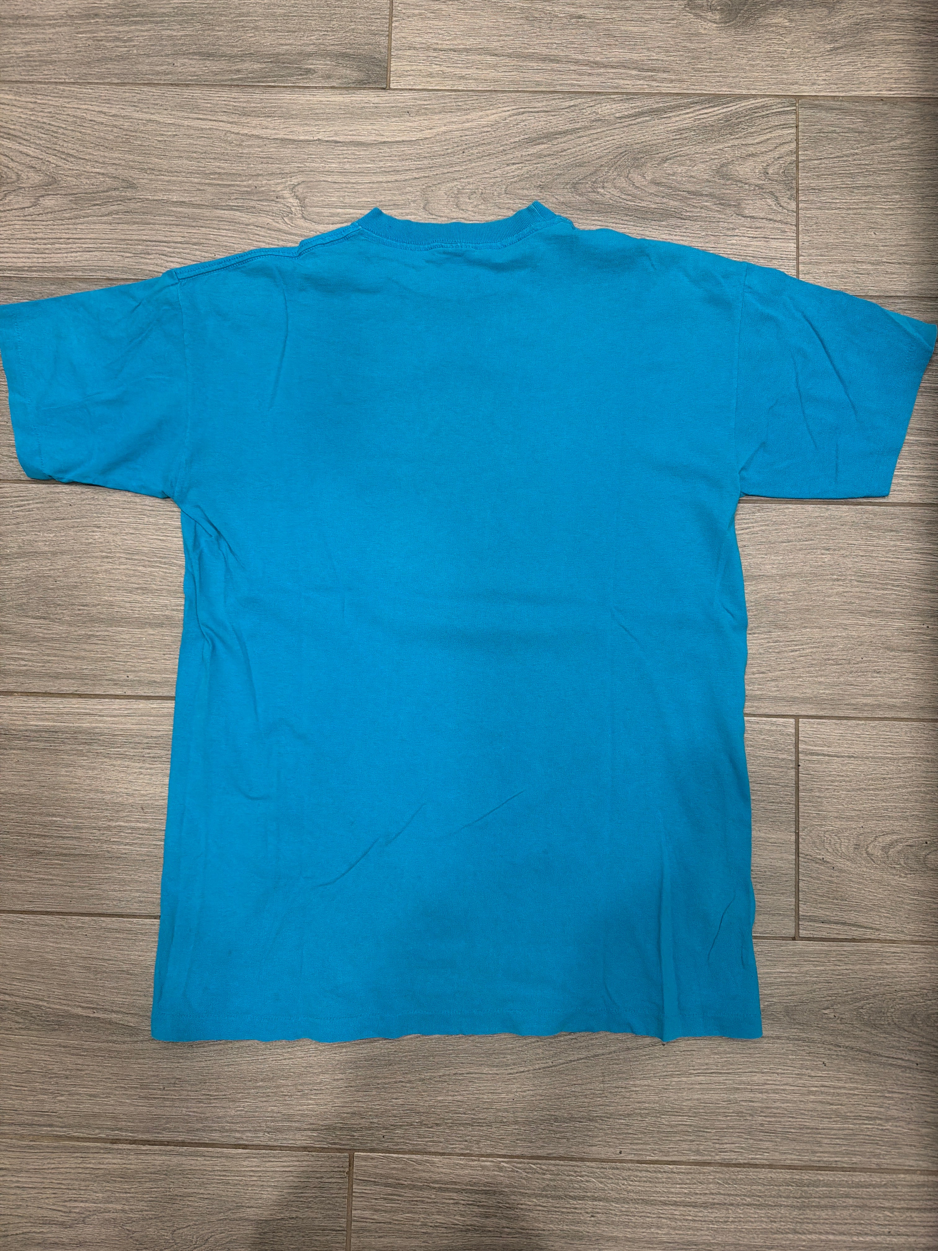 1992 Fred Flintstone Blue Hanna Barbara Universal Studios T-Shirt Large