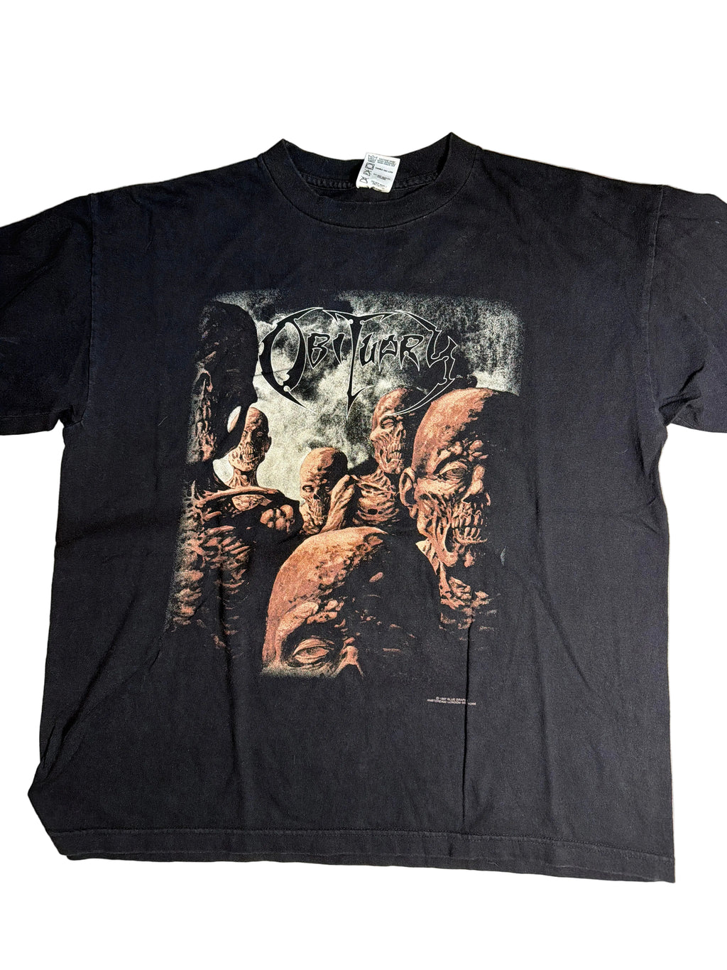 Obituary 'Back From the Dead' 90s Metal Black T-Shirt XL