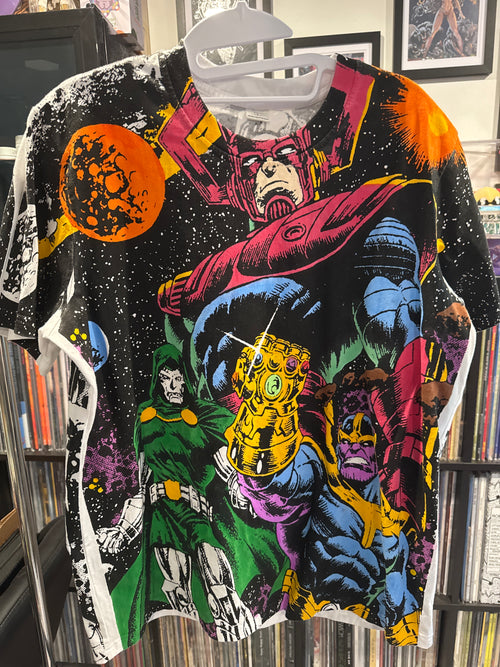 00s Marvel Villains AOP Boot Graphic T Shirt White M/L Philippine
