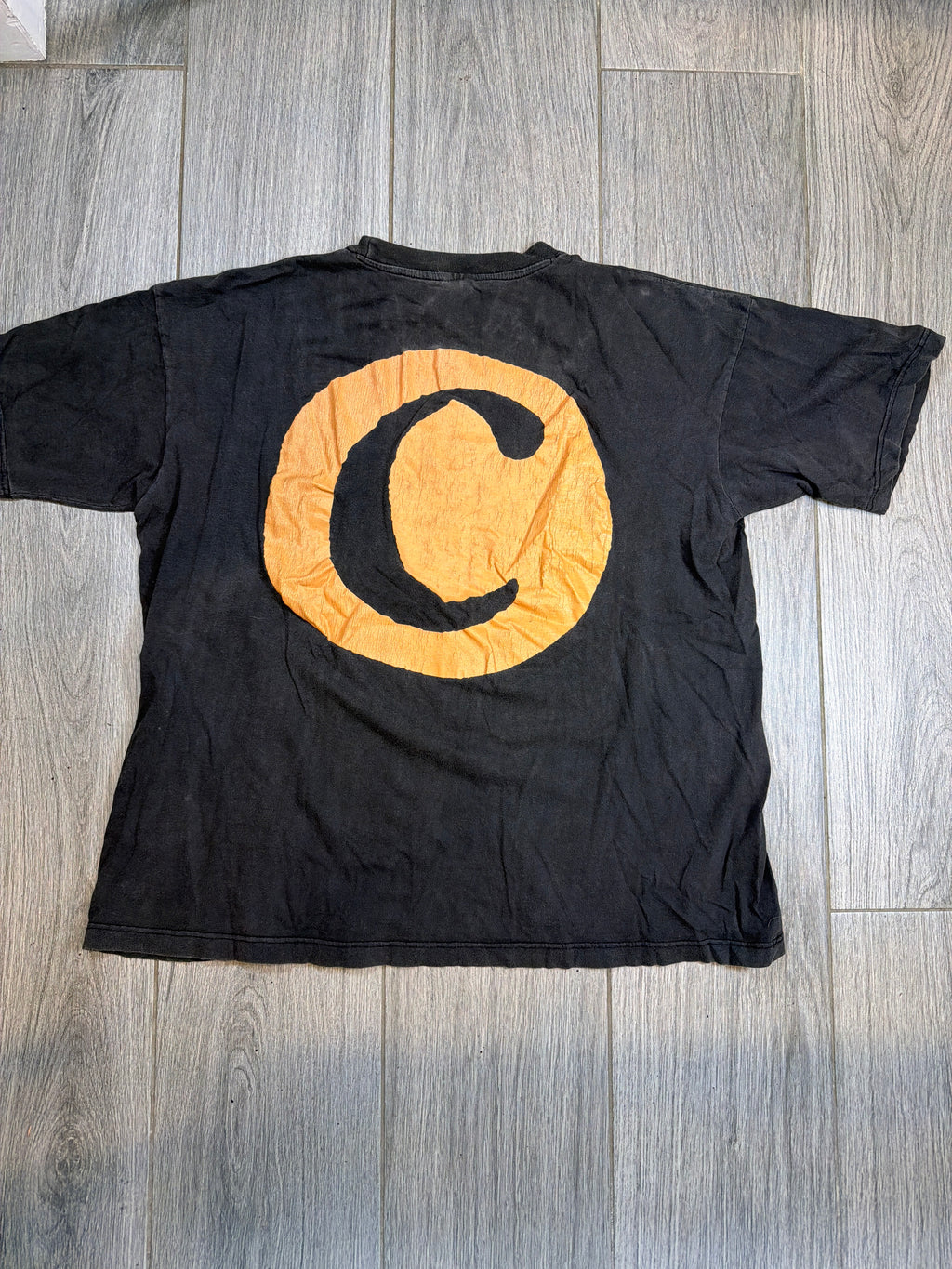 90s Nirvana Kurt Cobain Unplugged Big C Double Sided T-Shirt Large
