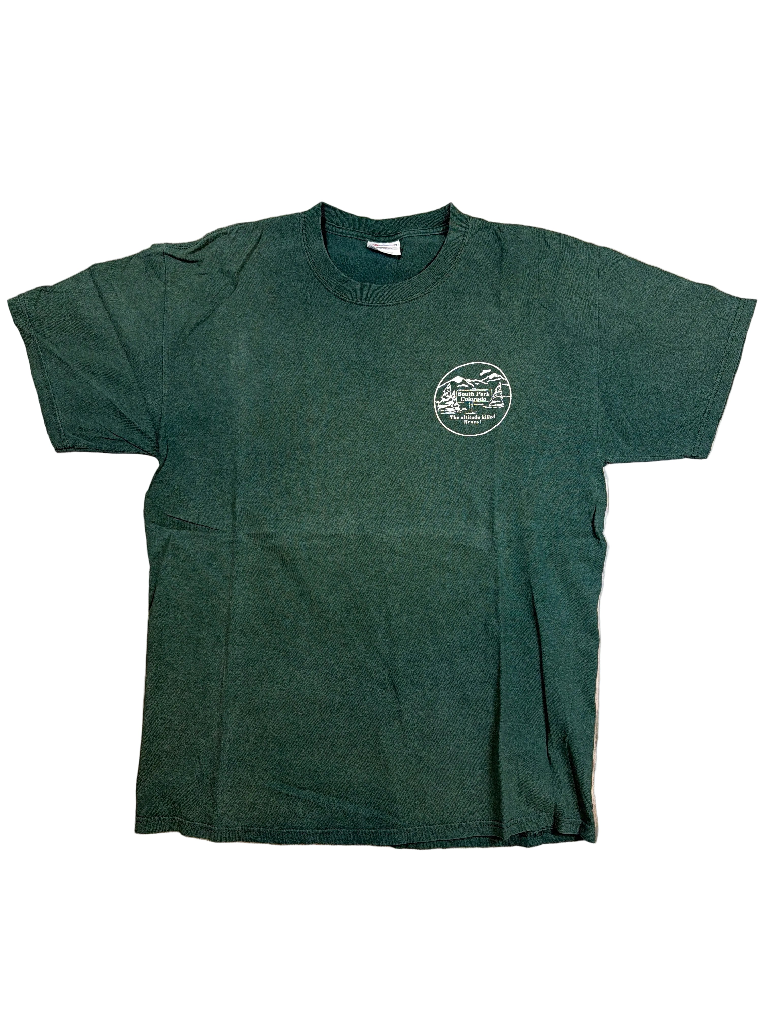 90er South Park Parodie Colorado Grünes T-Shirt Large