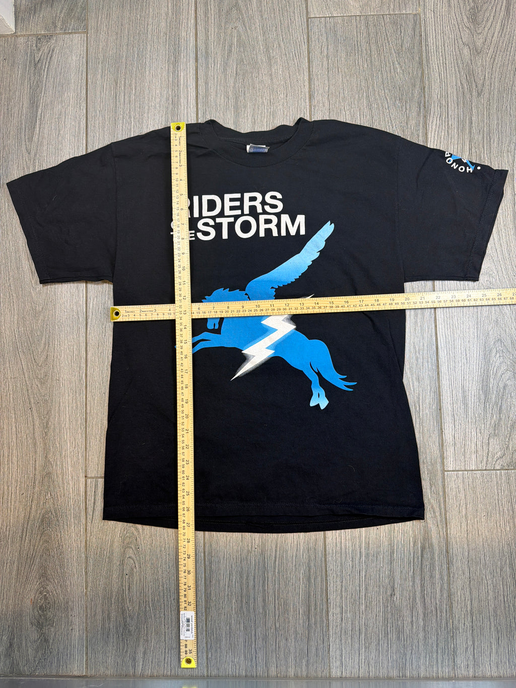 RARE 2007 The Doors Riders on the Storm 40 Year Tour Black Pegasus T-Shirt Large