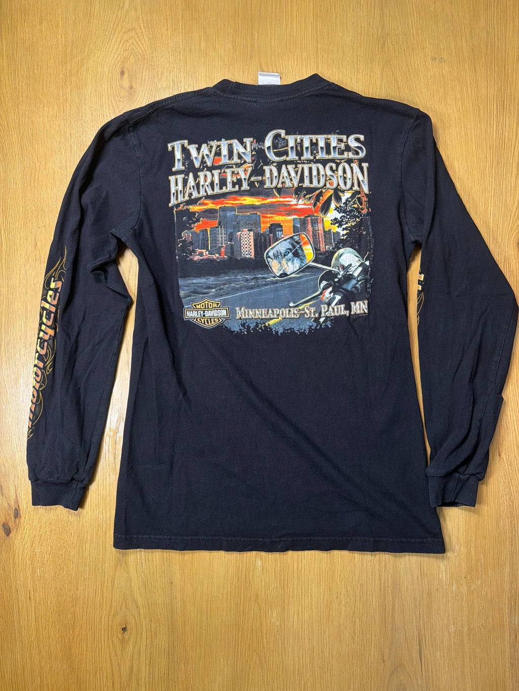 Harley Davidson Black Longsleeve T-Shirt Medium