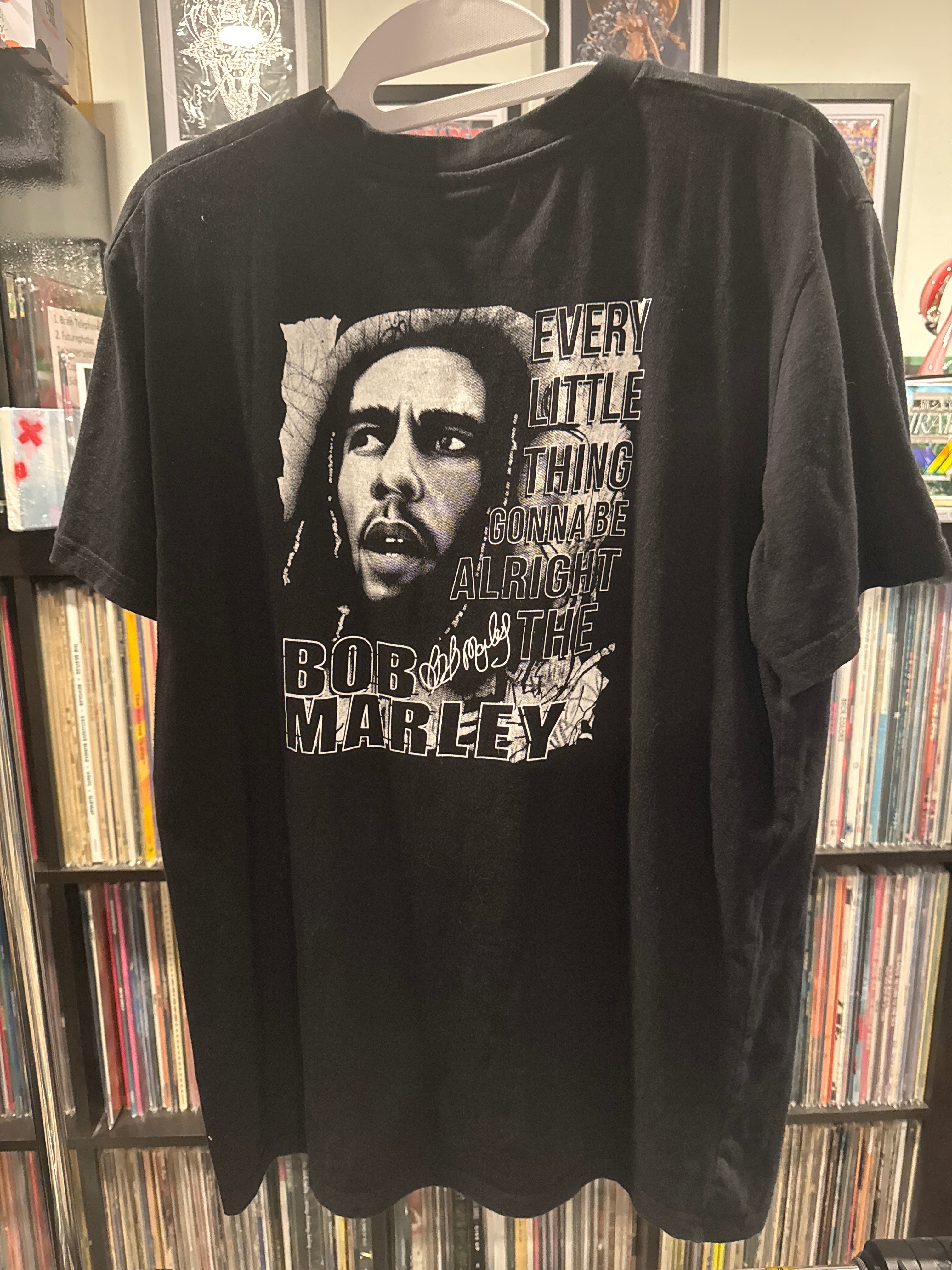 1997 Bob Marley Face Graphic Every Little Thing Rasta King T-Shirt Large
