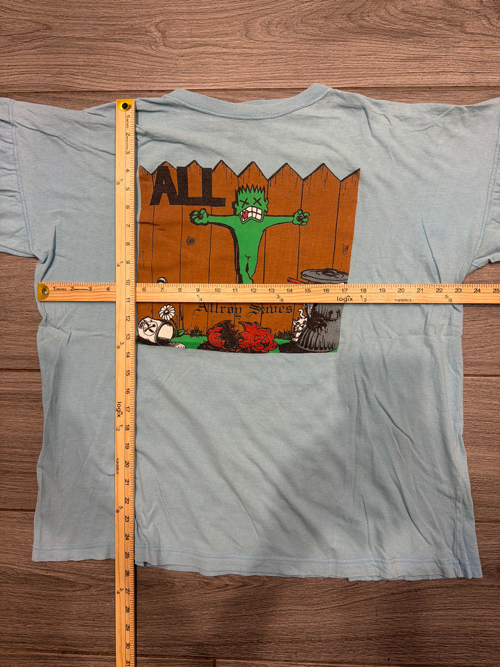 1990 All Allroy Saves European Tour Descendants Blue XL T-Shirt