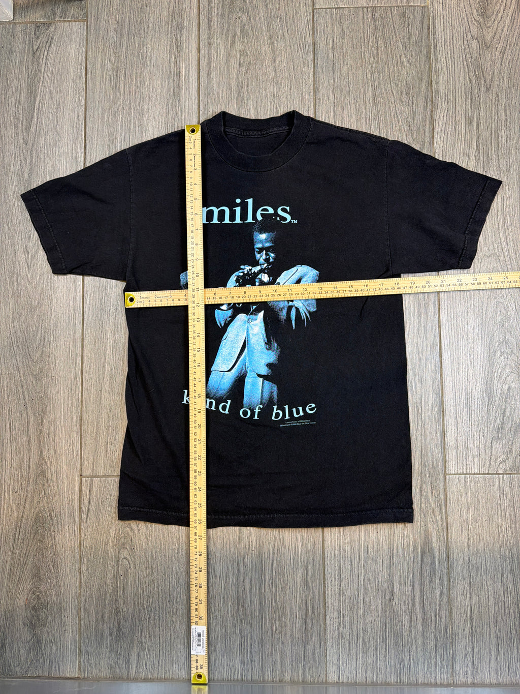 2000 Miles Davis Kind of Blue Trumpet Black T-Shirt Medium