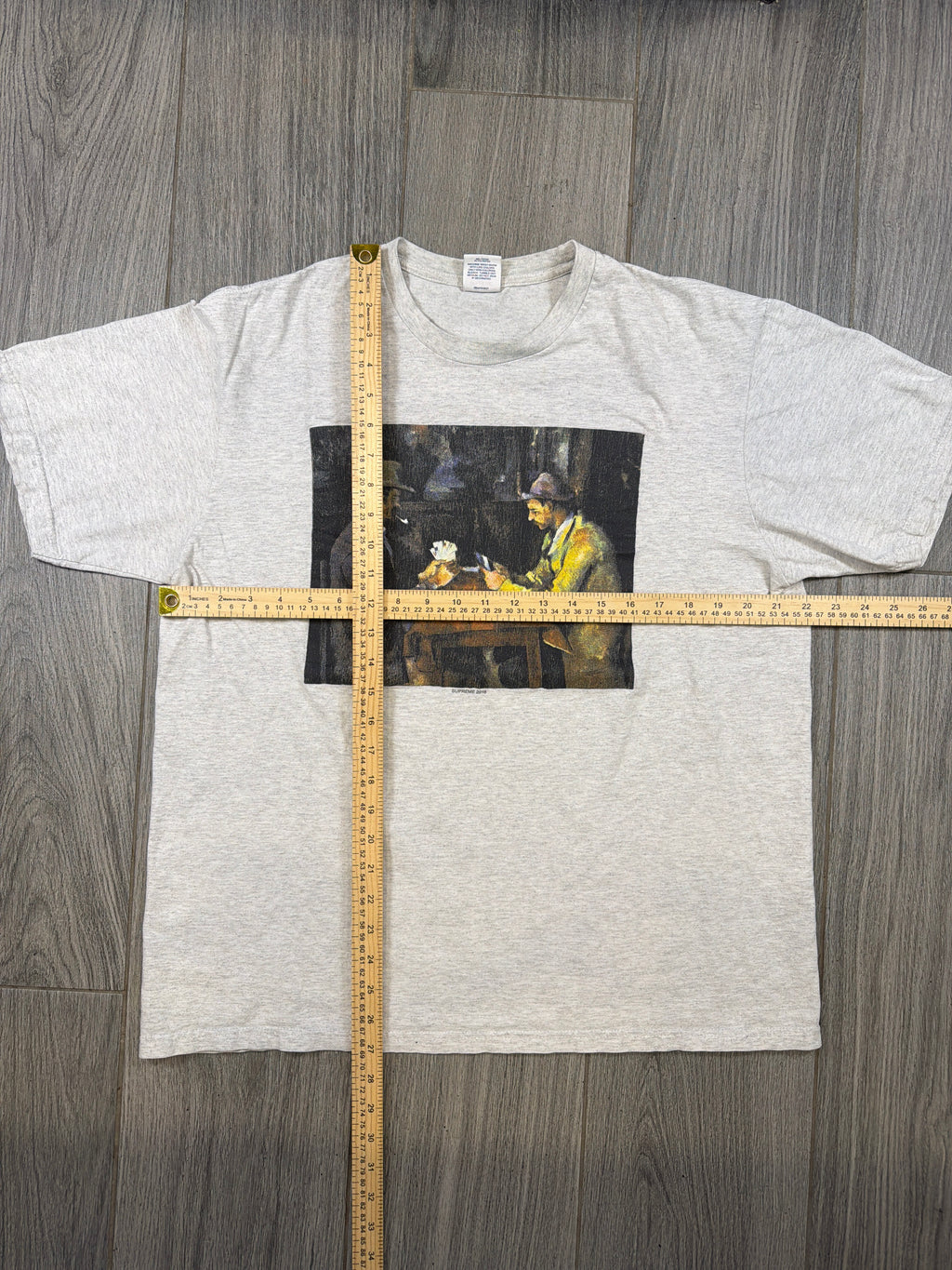 Supreme 'Cards' Gray T-Shirt Large