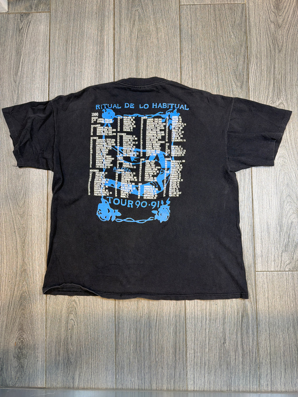 90 Jane's Addiction Ritual de lo Habitual Tour Black T-Shirt