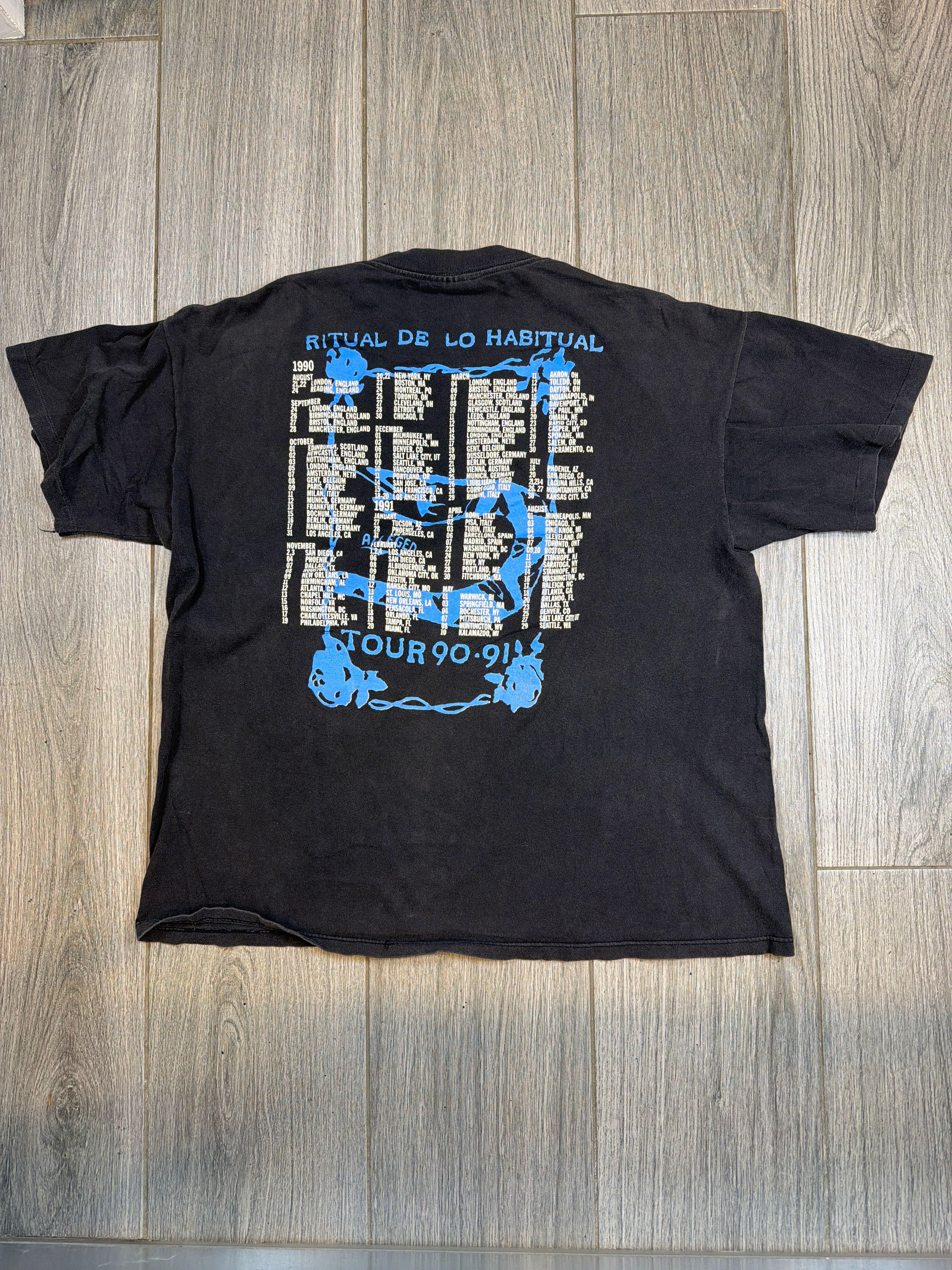 90 Jane's Addiction Ritual de lo Habitual Tour Black T-Shirt