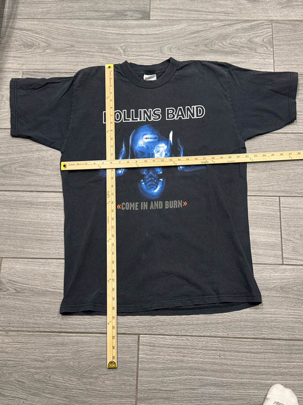 1997 Rollins Band Come In And Burn Henry Nice Man Black T-Shirt XL