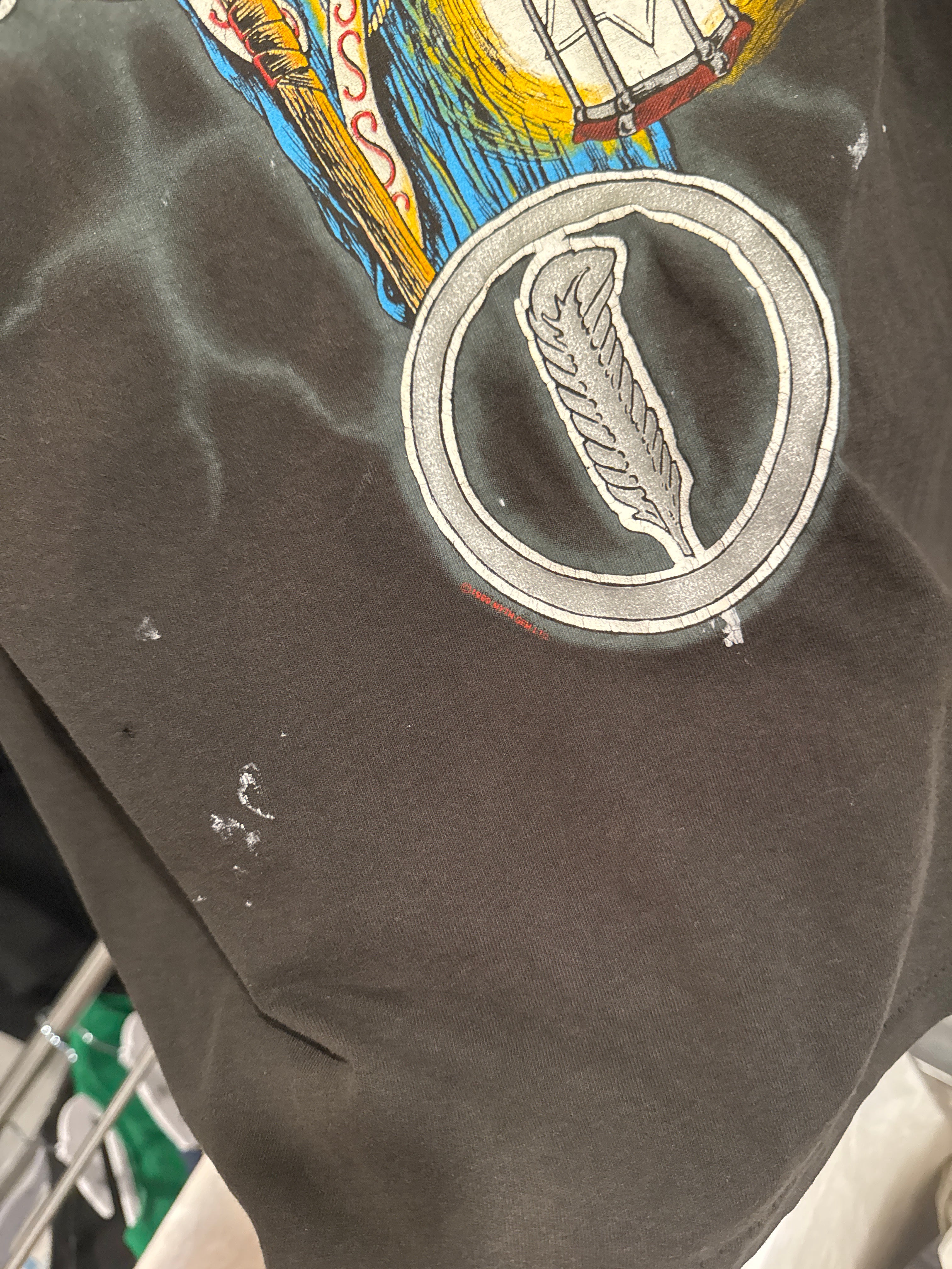 1989 Led Zeppelin Wizard Band Symbols Hanes XL