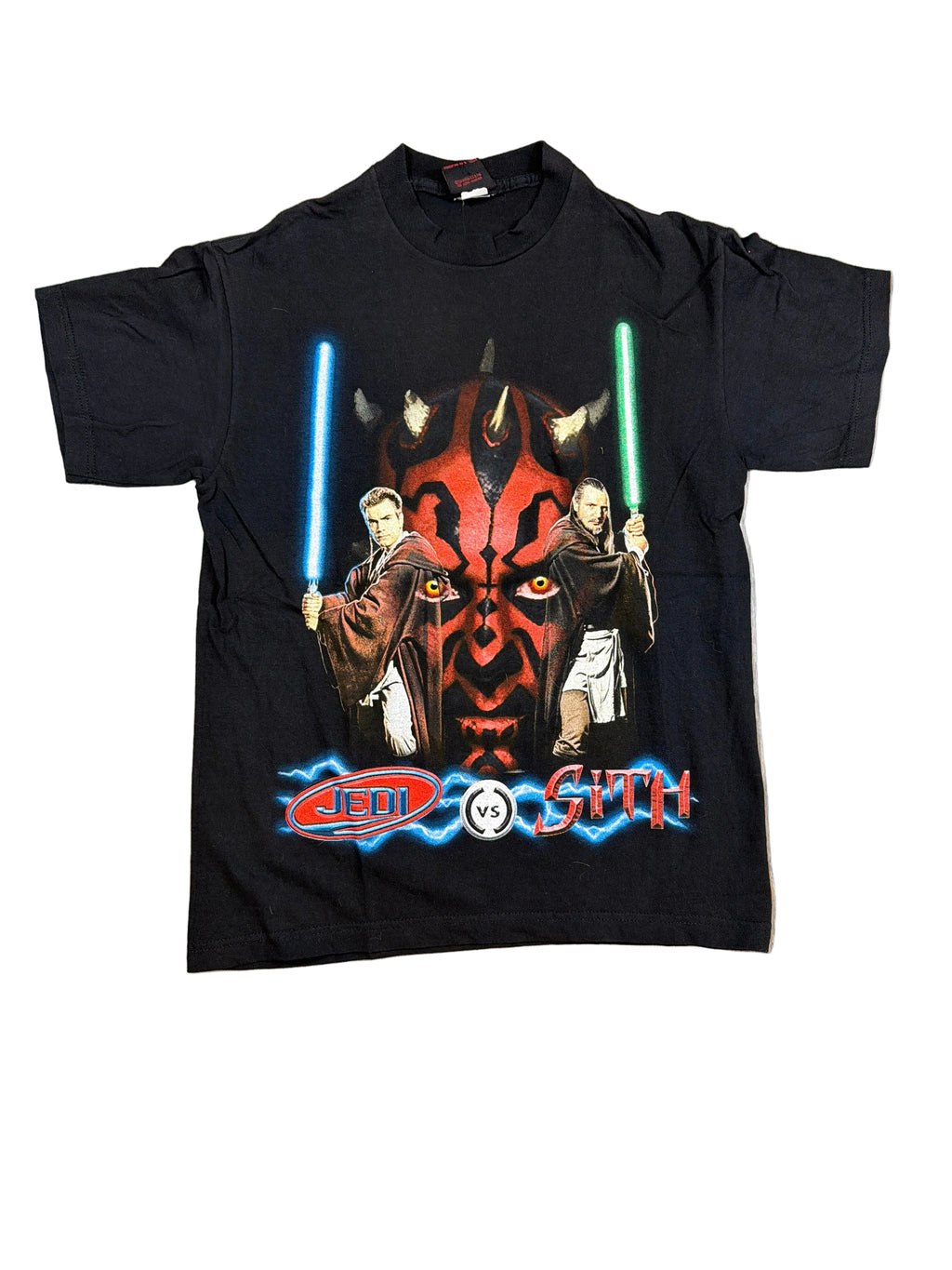 00s Star Wars Darth Maul Jedi Sith Black T-Shirt Medium