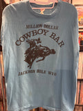 Jackson Hole WY Million Dollar Cowboy Bar Vintage Shirt Single Stitch M