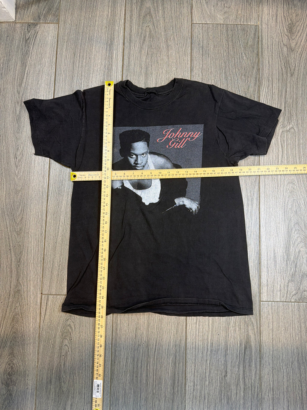 90s Johnny Gill Tour Black T-Shirt Medium