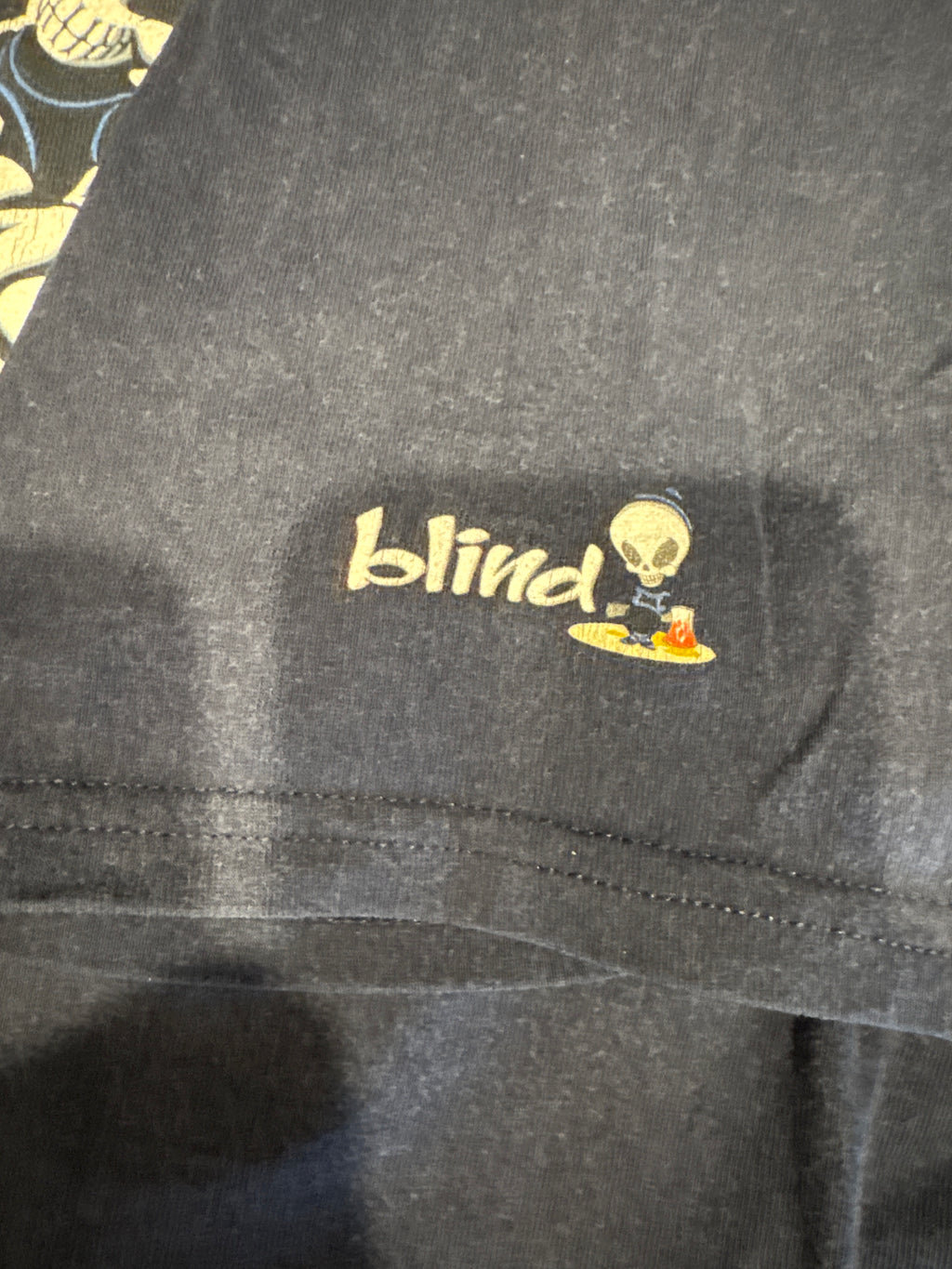 90s/00s Blind Skateboards Skate Reaper Blue T-Shirt XL