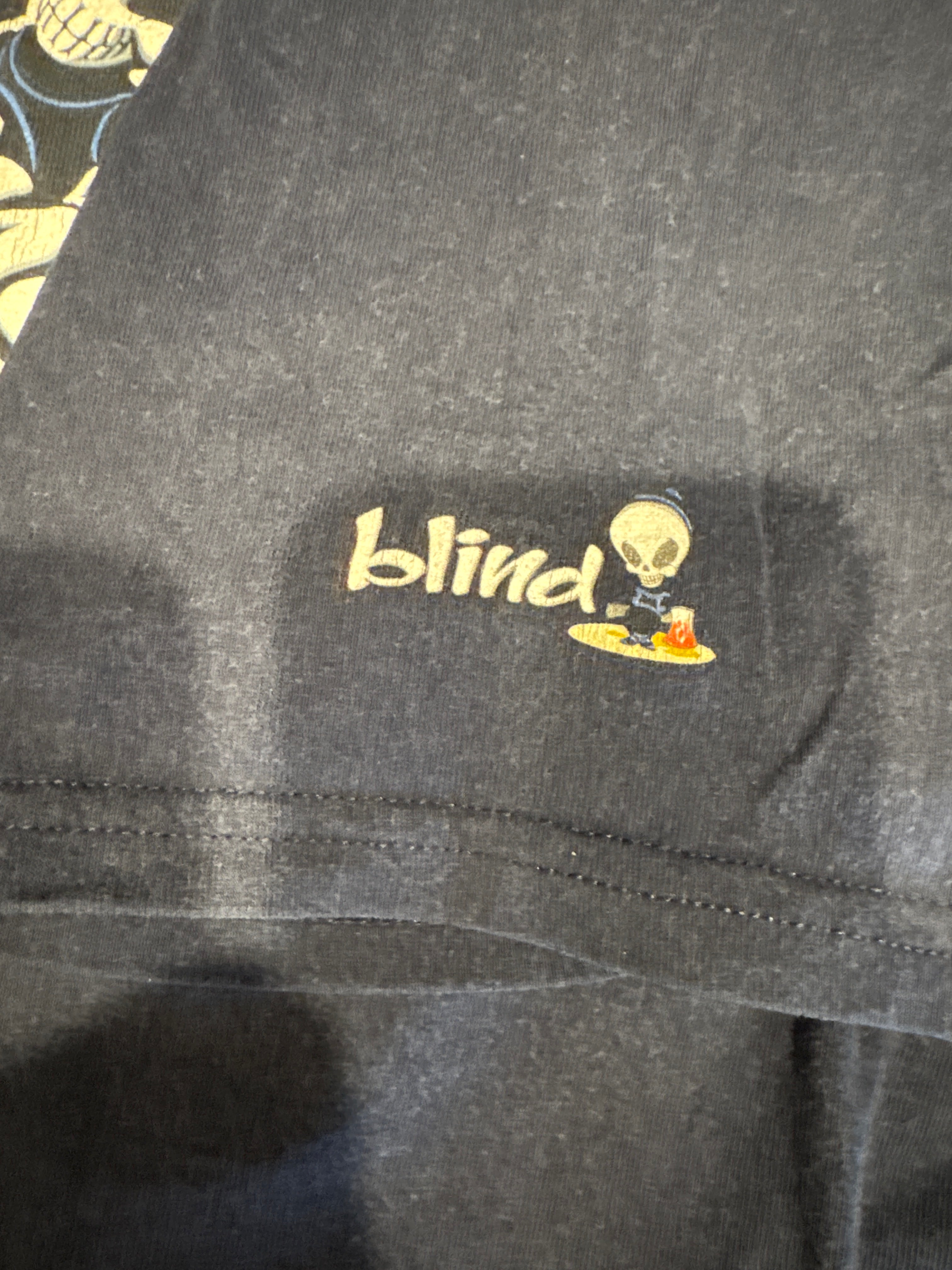 90s/00s Blind Skateboards Skate Reaper Blue T-Shirt XL