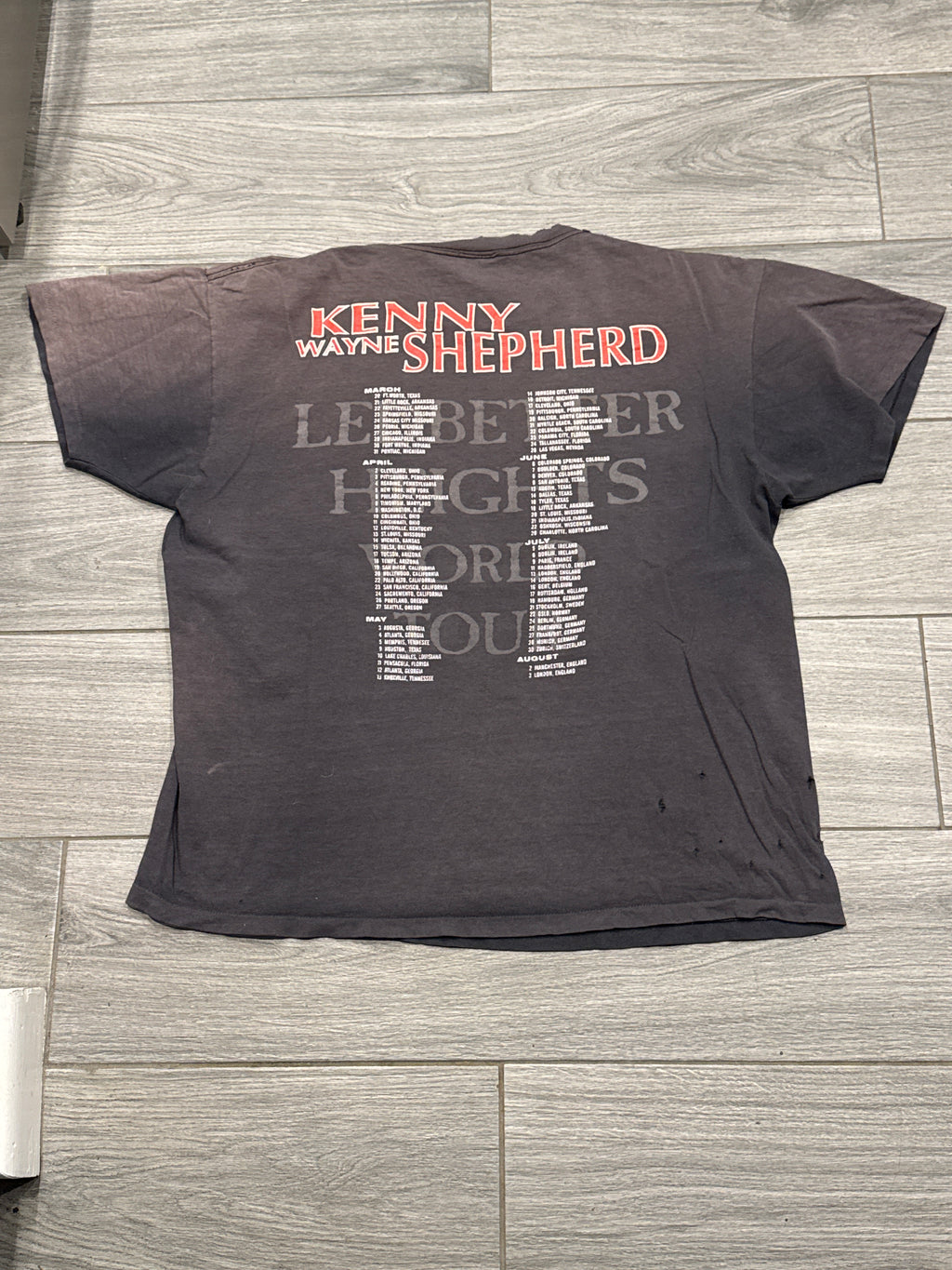 1995 Kenny Wayne Shepherd Ledbetter Heights Tour Thrashed XL