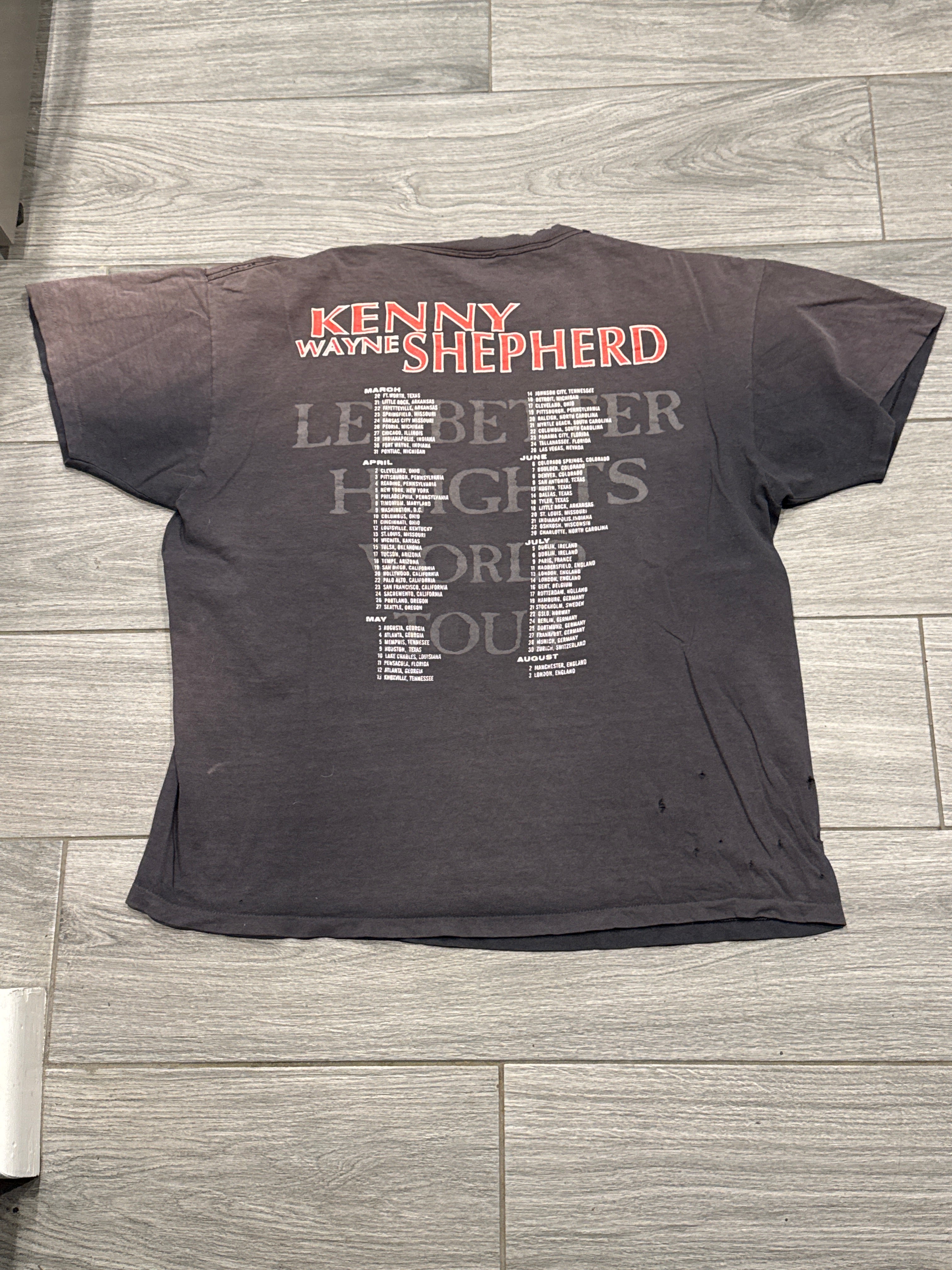 1995 Kenny Wayne Shepherd Ledbetter Heights Tour Thrashed XL