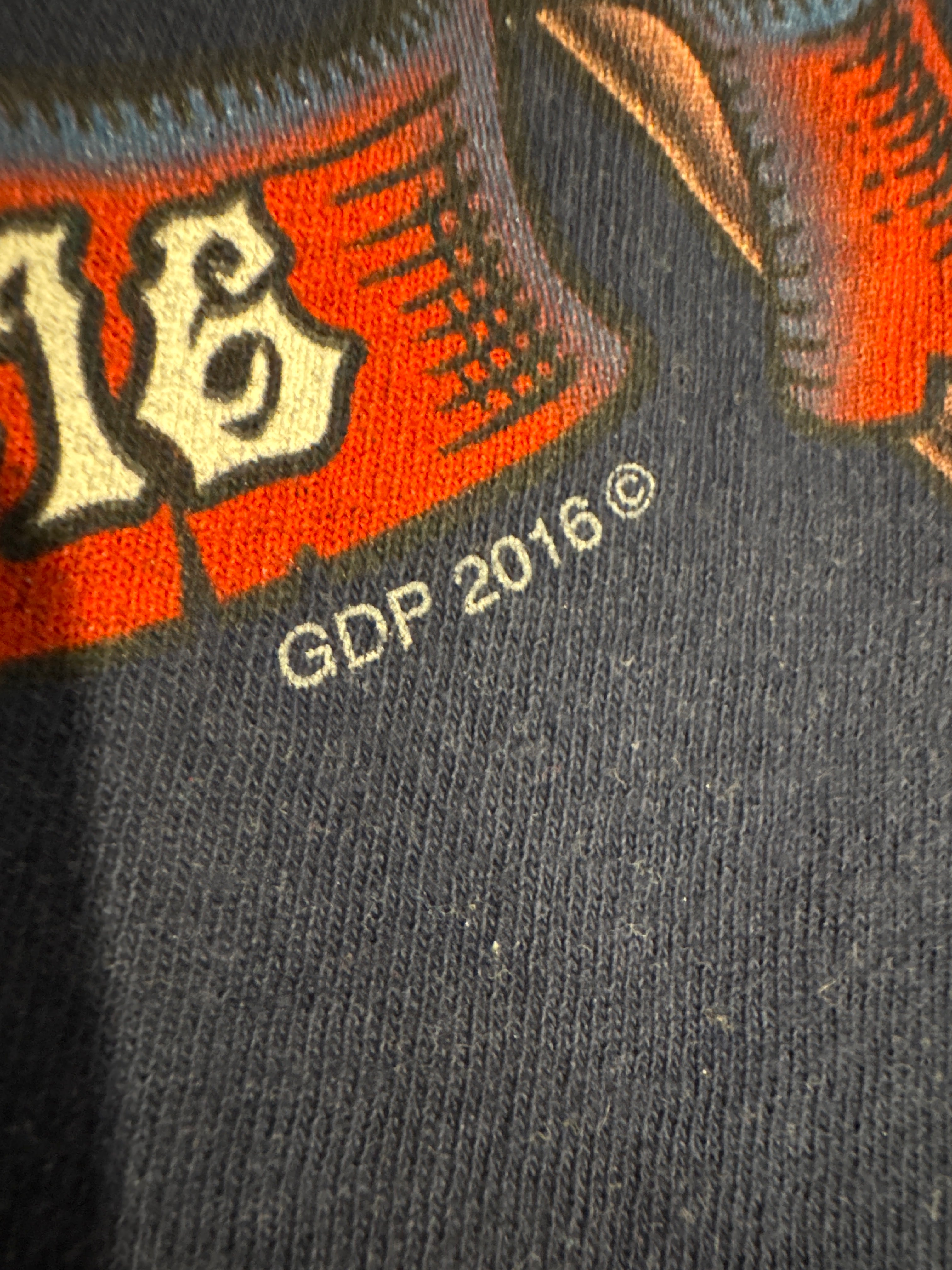 2016 Grateful Dead Boston Red Sox Liquid Blue T-Shirt Medium