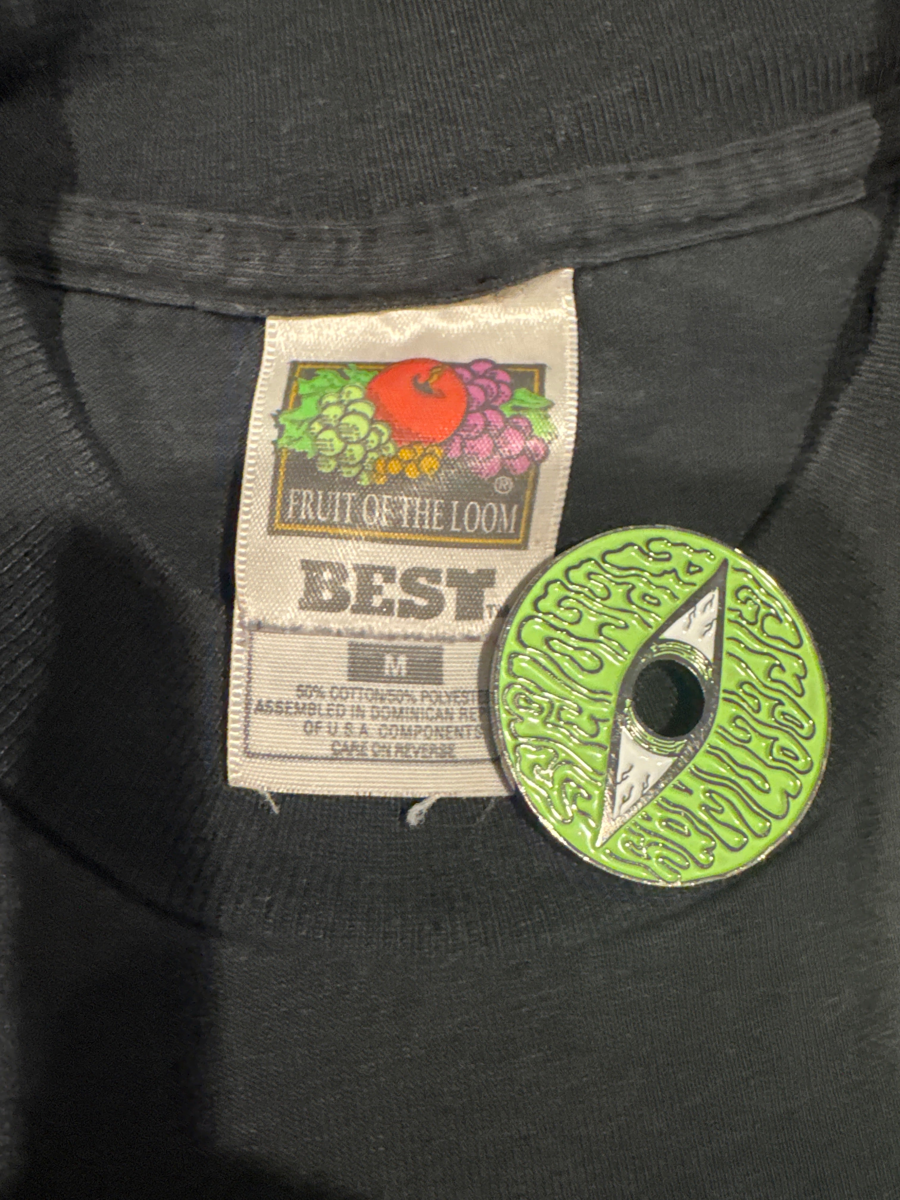 Dischord Records Flex Your Head Hard Core Straight Edge 00er Jahre Schwarzes T-Shirt Medium