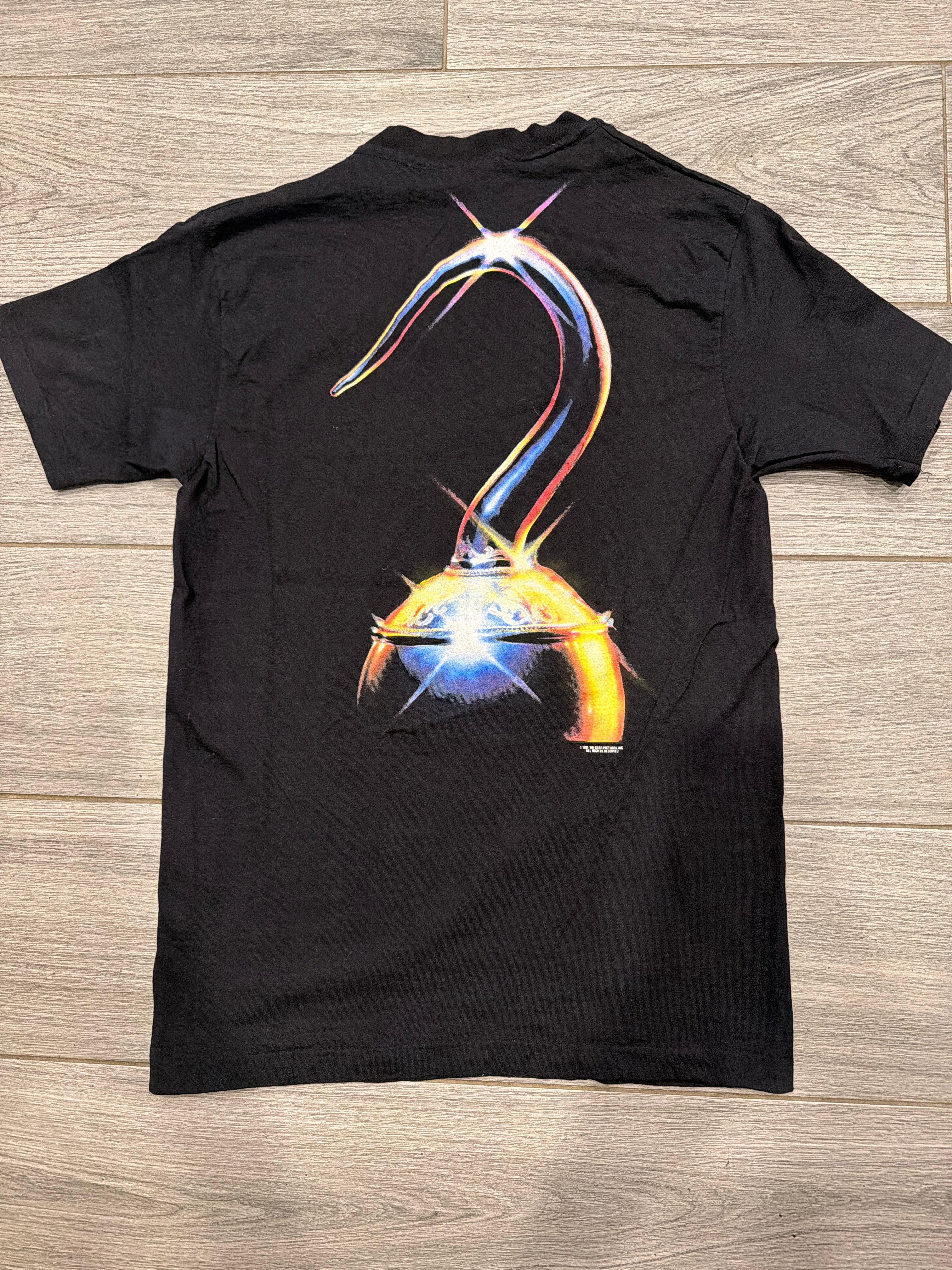 1991 Hook Movie Promo Robin Williams Black T-Shirt Large