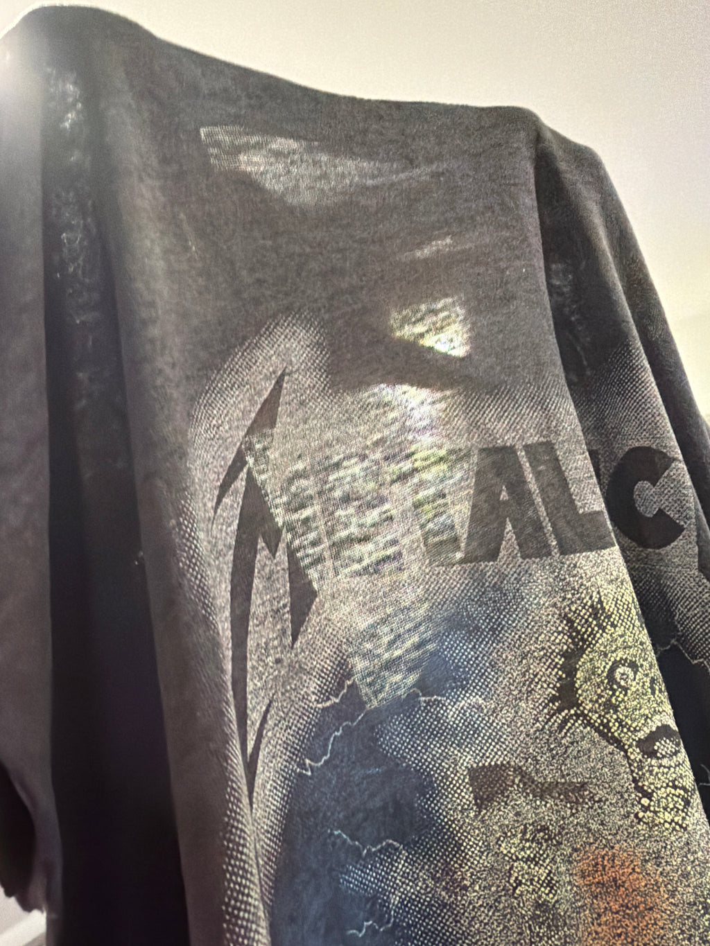 80s Metallica Metal Up Your A** Cut off Paper Thin T-Shirt Large