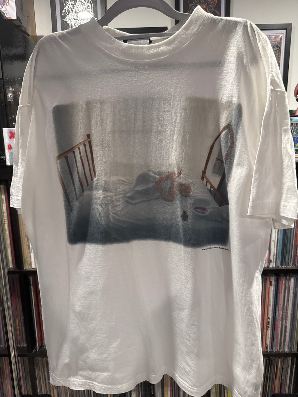 1995 Live Throwing Copper Lightning Crashes White T Shirt Brockum XL