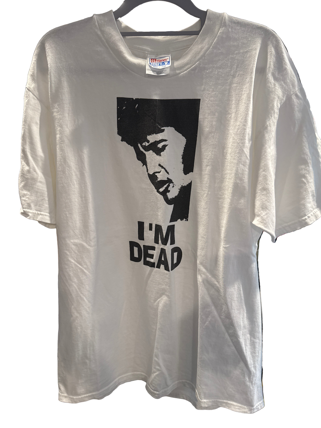 90s Elvis I’m Dead Comedy Shirt Hanes Beefy White Large