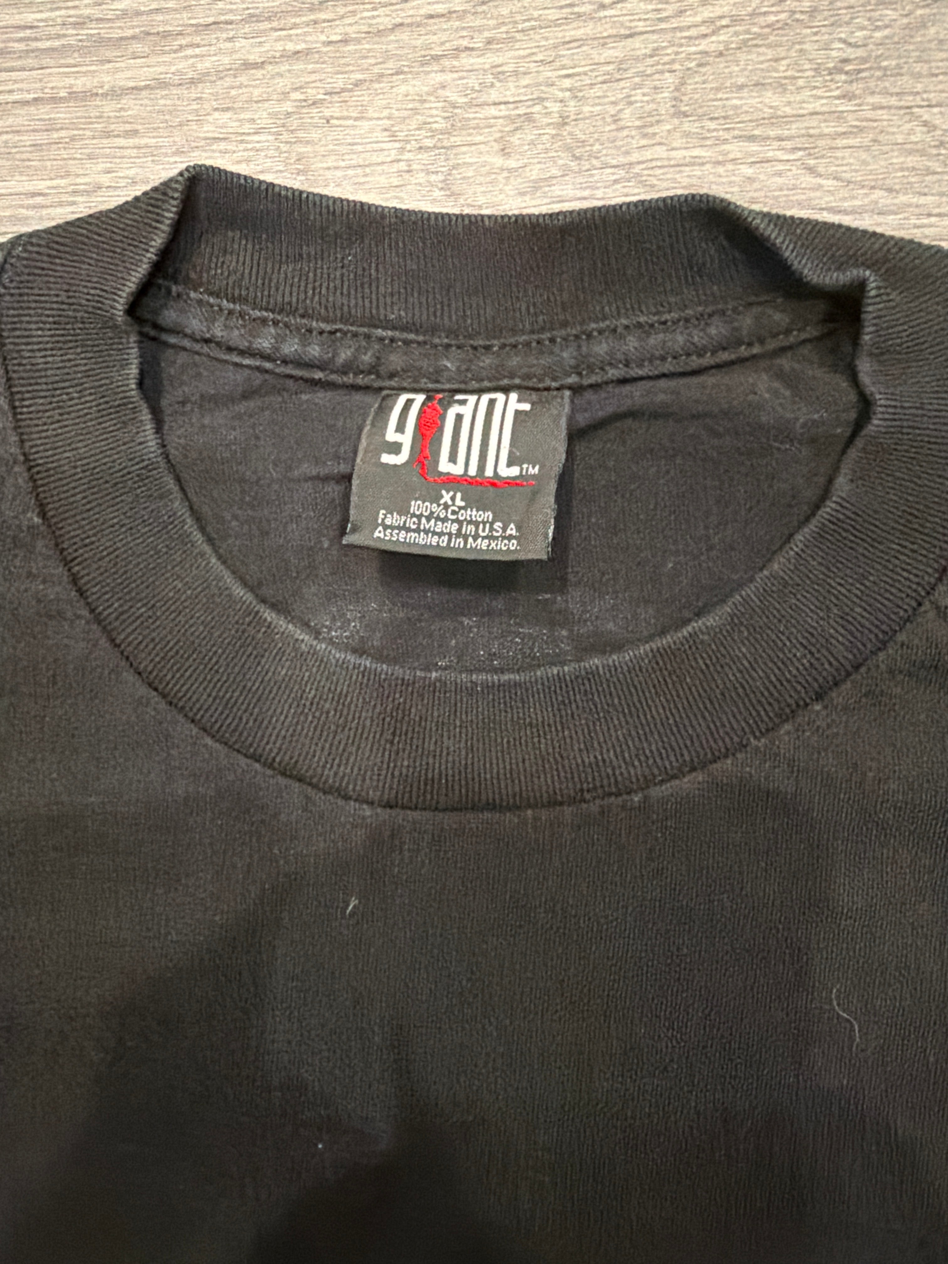 2000 Cold Band T-Shirt Logo Double Sided Giant Black Y2K Spider XL