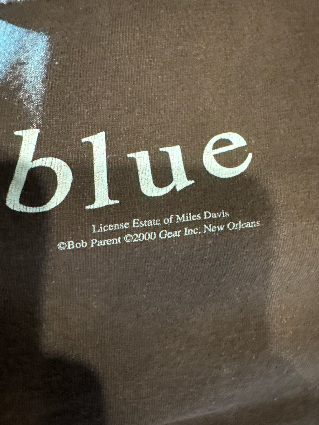 2000 Miles Davis Kind of Blue Trumpet Black T-Shirt Medium