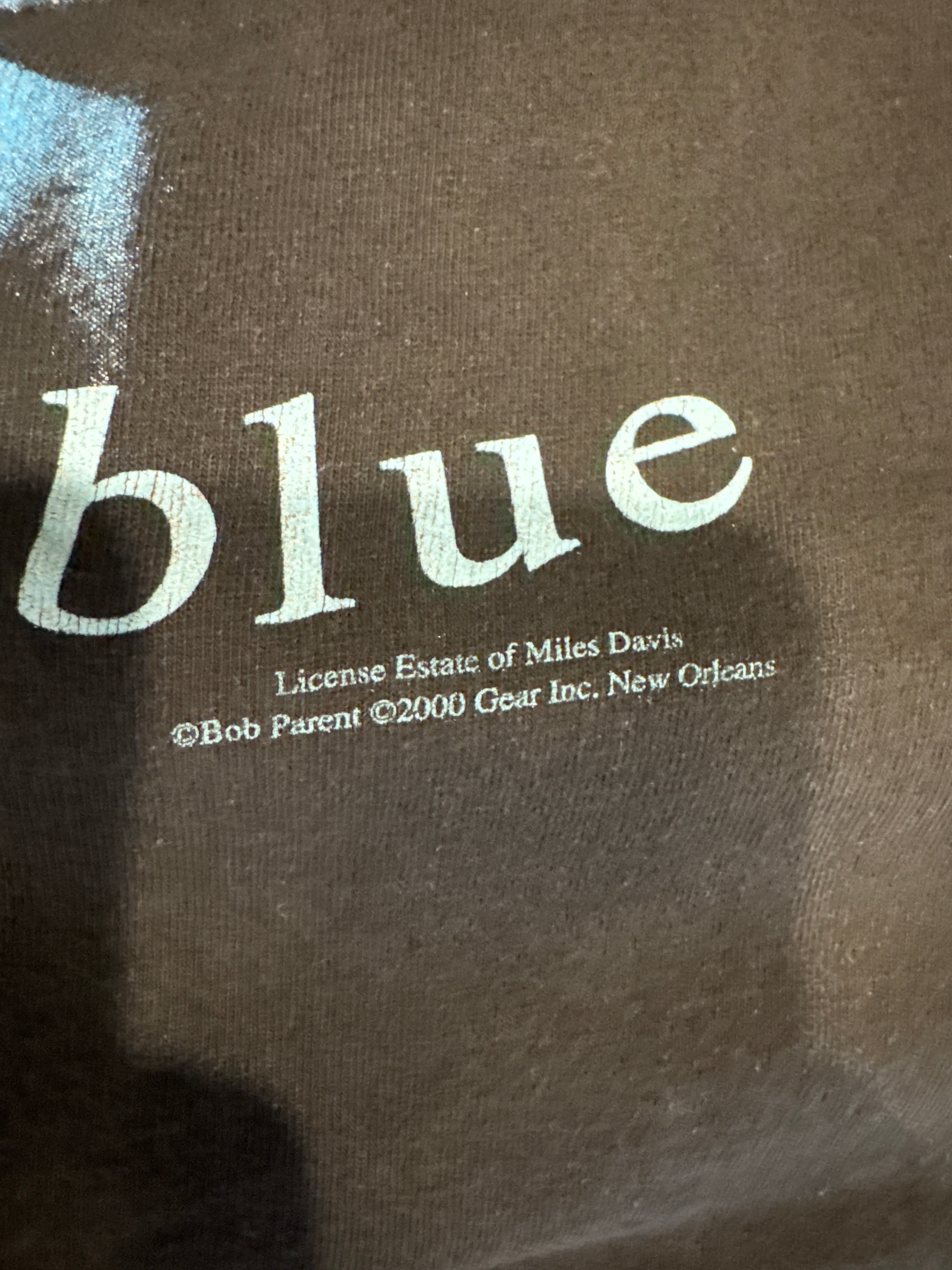 2000 Miles Davis Kind of Blue Trumpet Black T-Shirt Medium