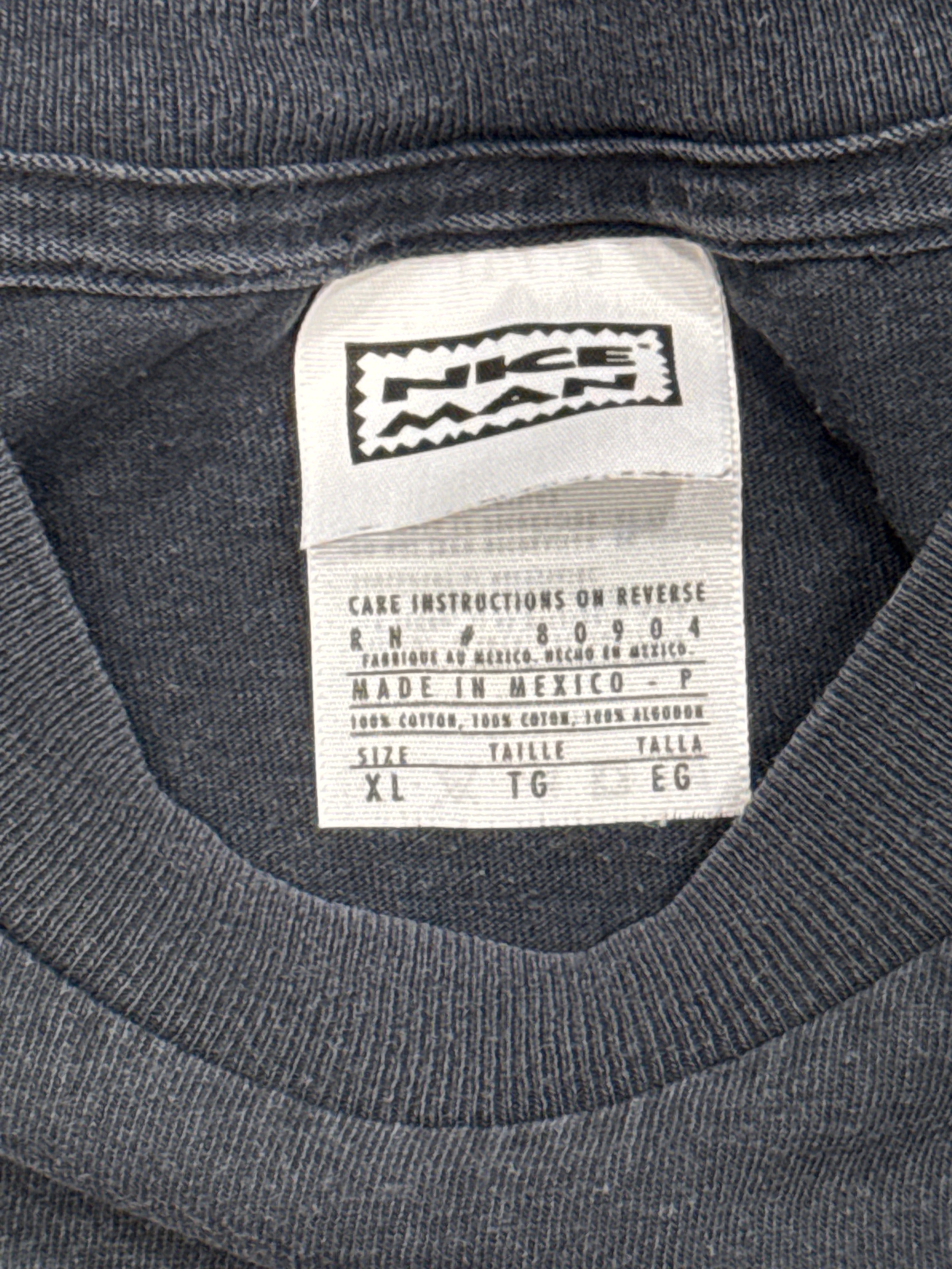 1997 Rollins Band Come In And Burn Henry Nice Man Black T-Shirt XL