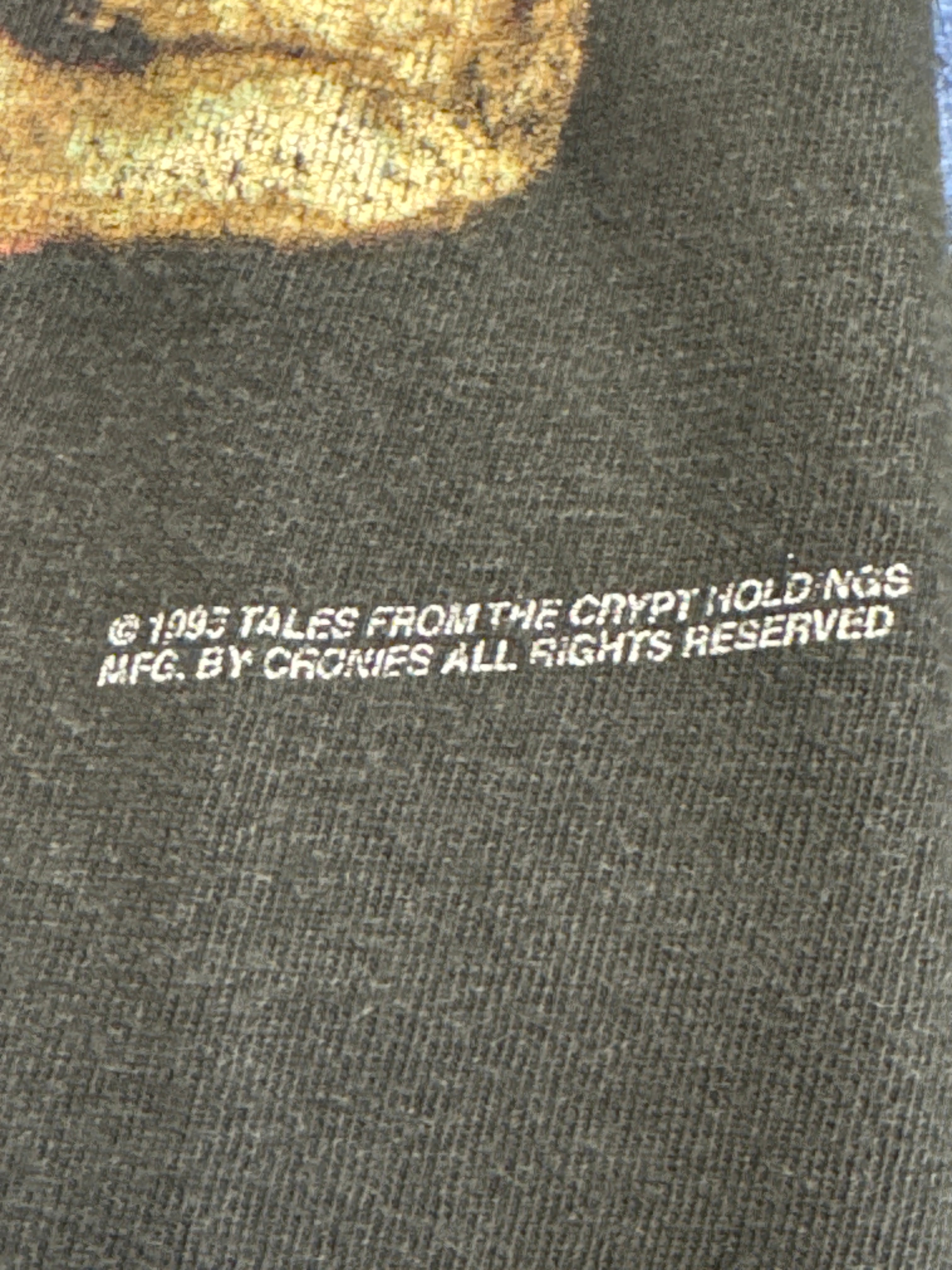1995 Tales from the Crypt Keeper Cronies Black Graphic T-Shirt XL