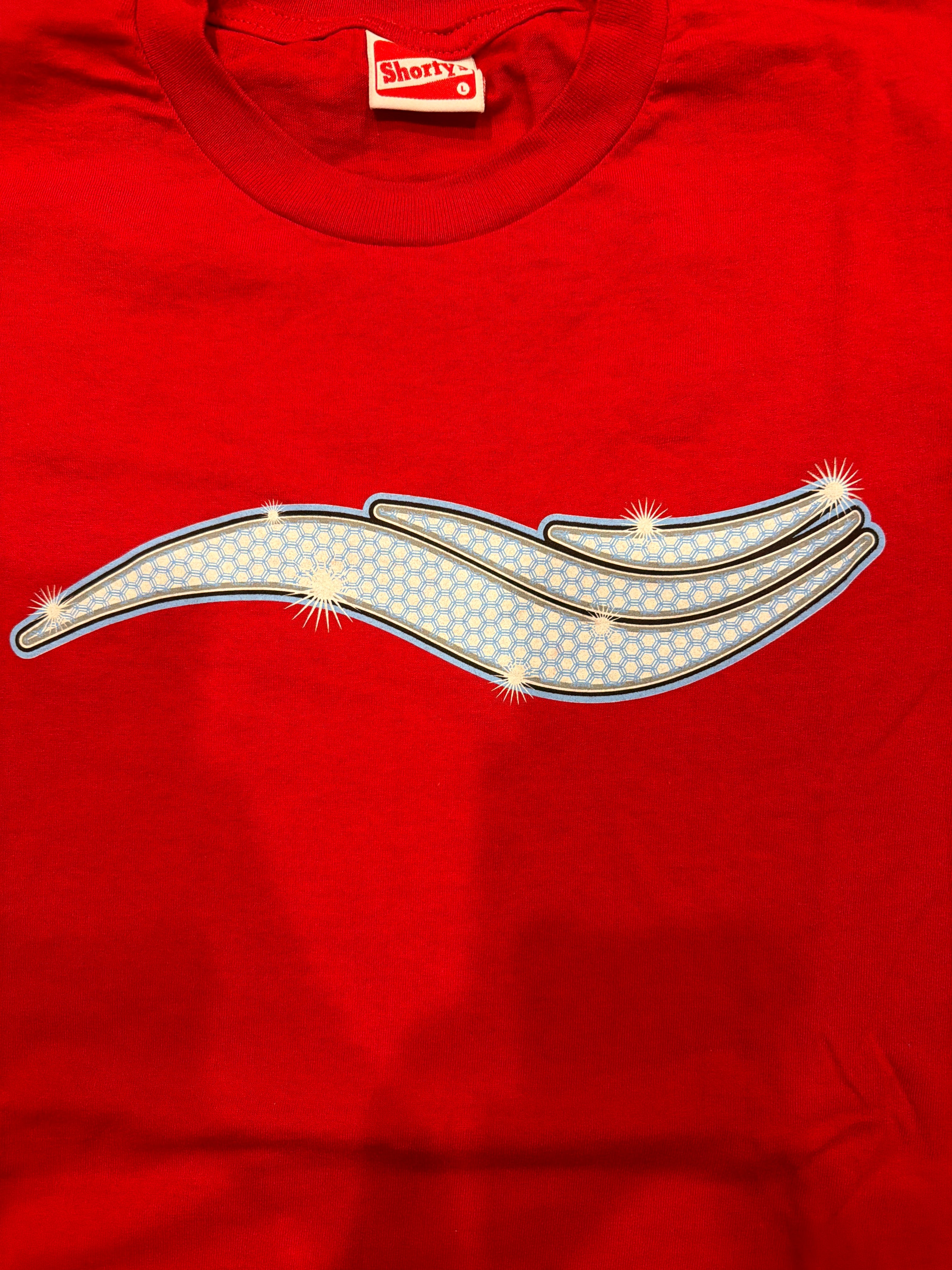 00s Shorty's Anthony Mosley Skate Bling Logo Red T-Shirt Large