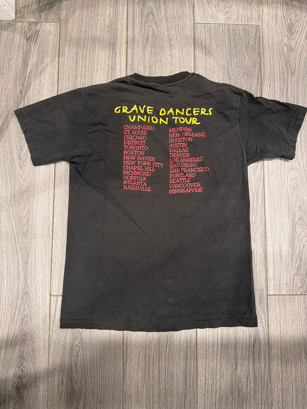 1992 Soul Asylum Grave Dancers Union Tour Black Giant T-Shirt XL