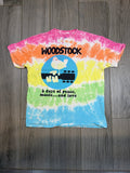Print Tag Liquid Blue Woodstock 3 days Tie Dye T-Shirt Large